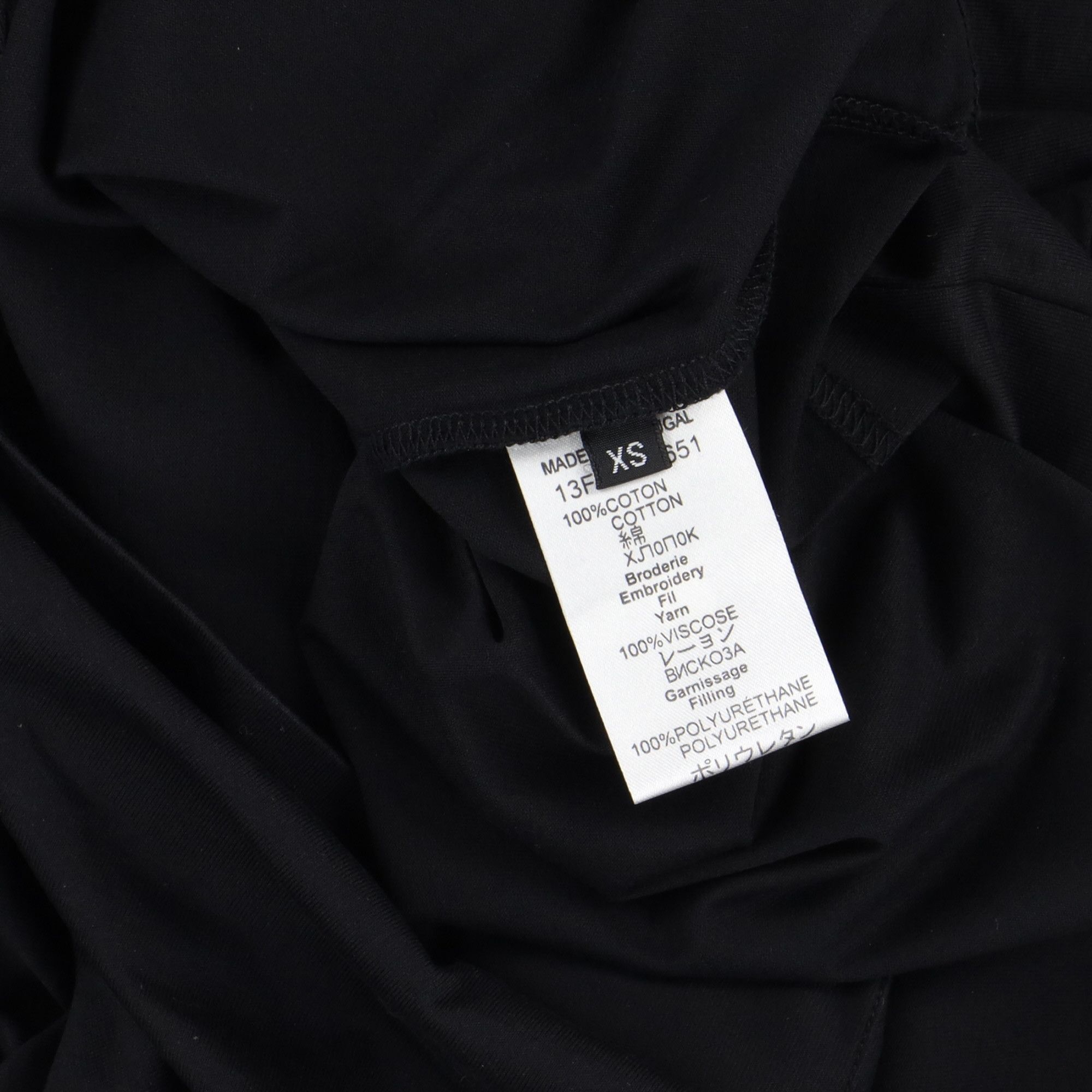 Givenchy Black on Black Padded Stars T-Shirt Size US XS / EU 42 / 0 - 3 Thumbnail