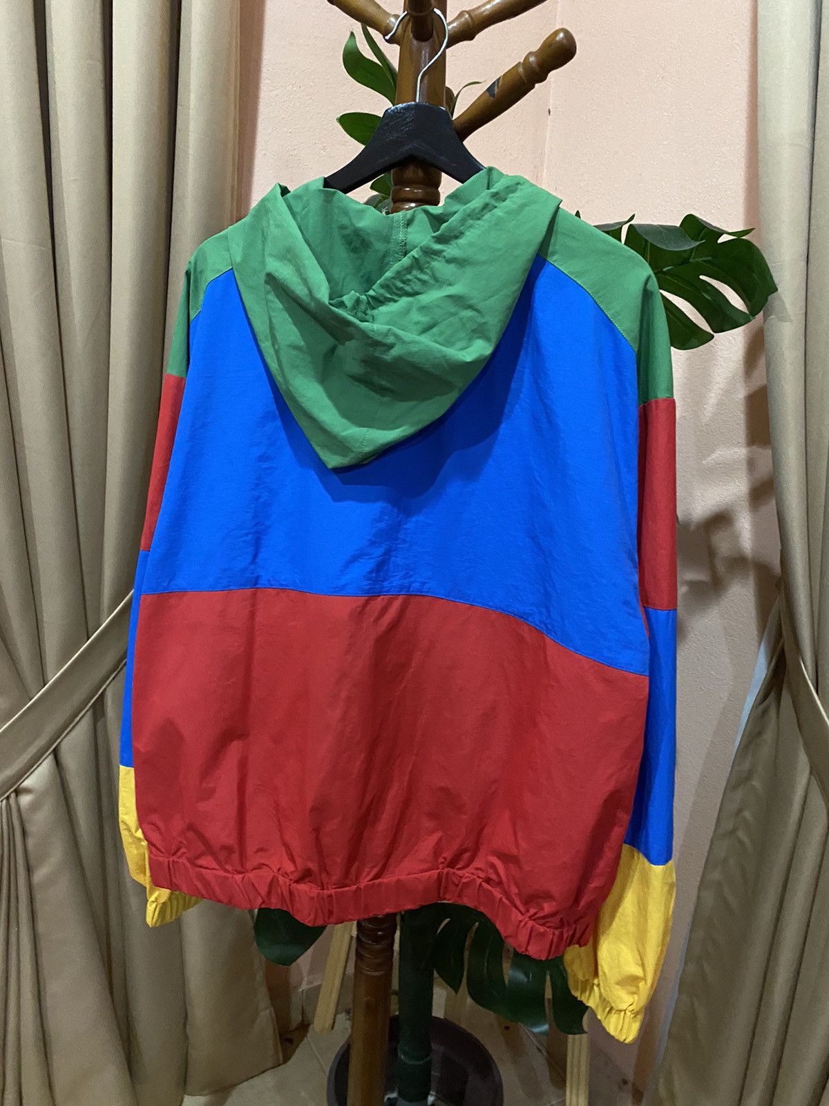 Japanese Brand WEGO Color Block Hooded Jacket - Bold Retro Streetwear Size US L / EU 52-54 / 3 - 8 Thumbnail