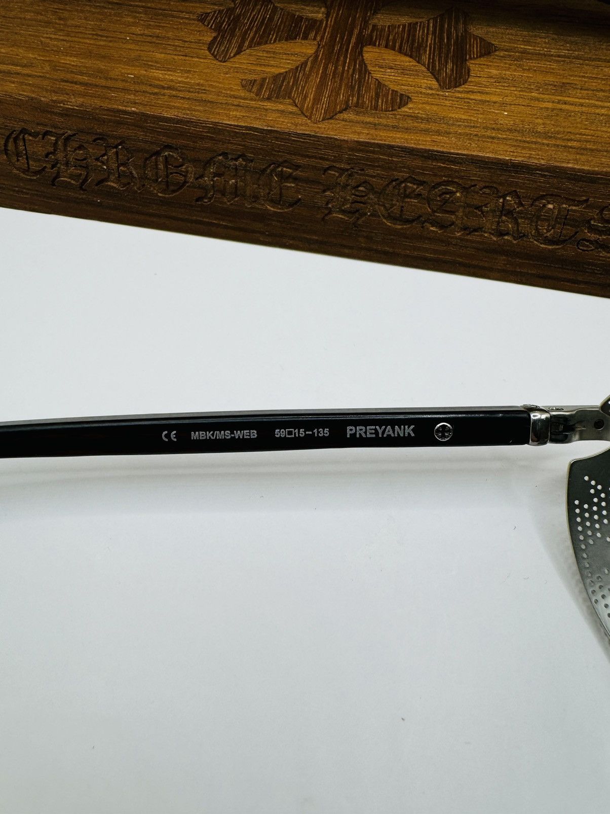 Chrome Hearts Chrome Hearts Wood Preyank Sunglasses Size ONE SIZE - 9 Thumbnail