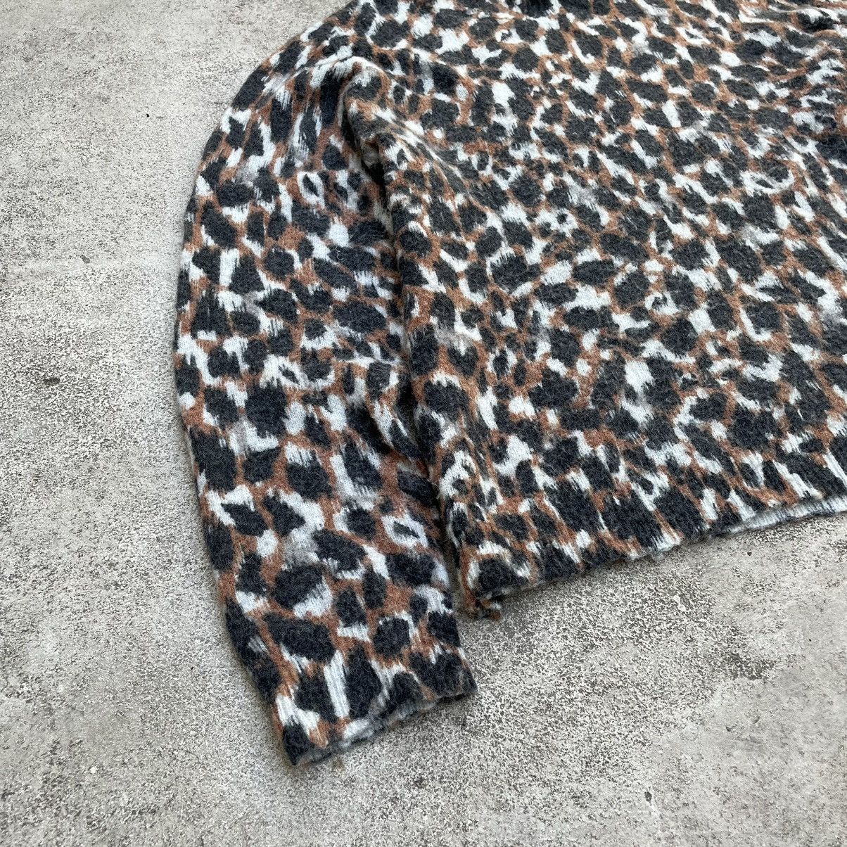 Vintage Vintage Y2K Abstract Leopard Knit Sweater Oversized Grunge M Size US M / EU 48-50 / 2 - 2 Thumbnail