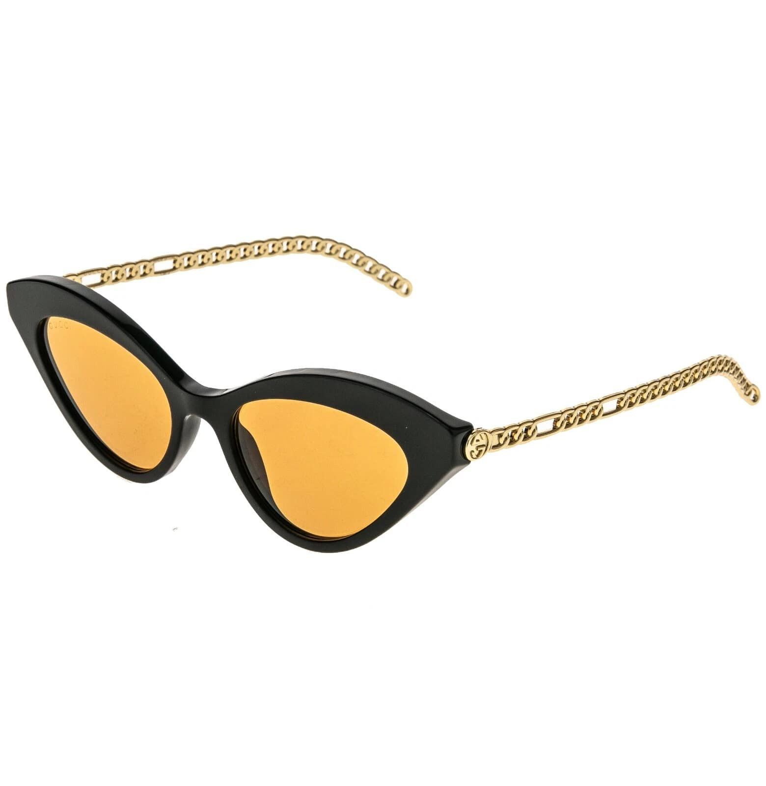 Gucci GUCCI GG0978S CHAIN 0978 Gold Black Orange Heart 002 Size ONE SIZE - 5 Thumbnail