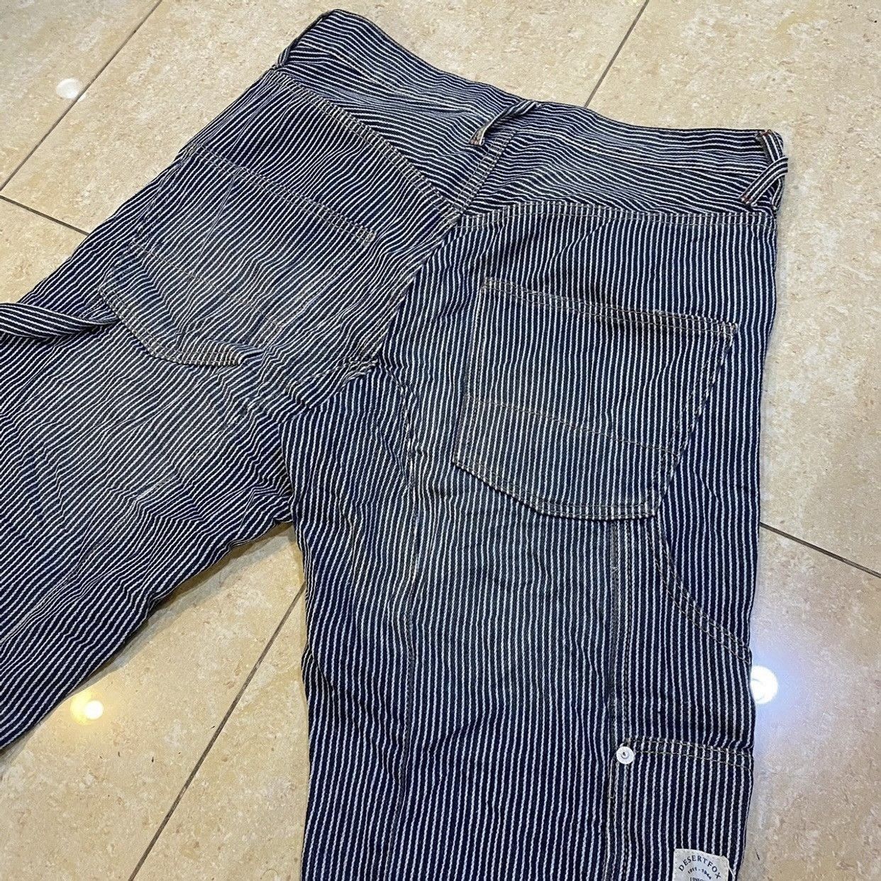 PPFM PPFM Hickory Stripe Double Knee Carpenter Pants - Workwear Size US 32 / EU 48 - 6 Thumbnail