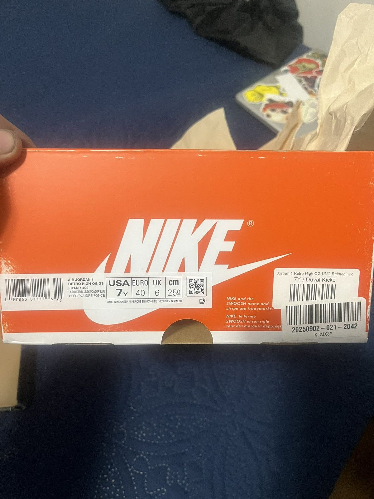 Jordan Brand Jordan 1 UNC Remastered Size US 7 / EU 40 - 5 Thumbnail
