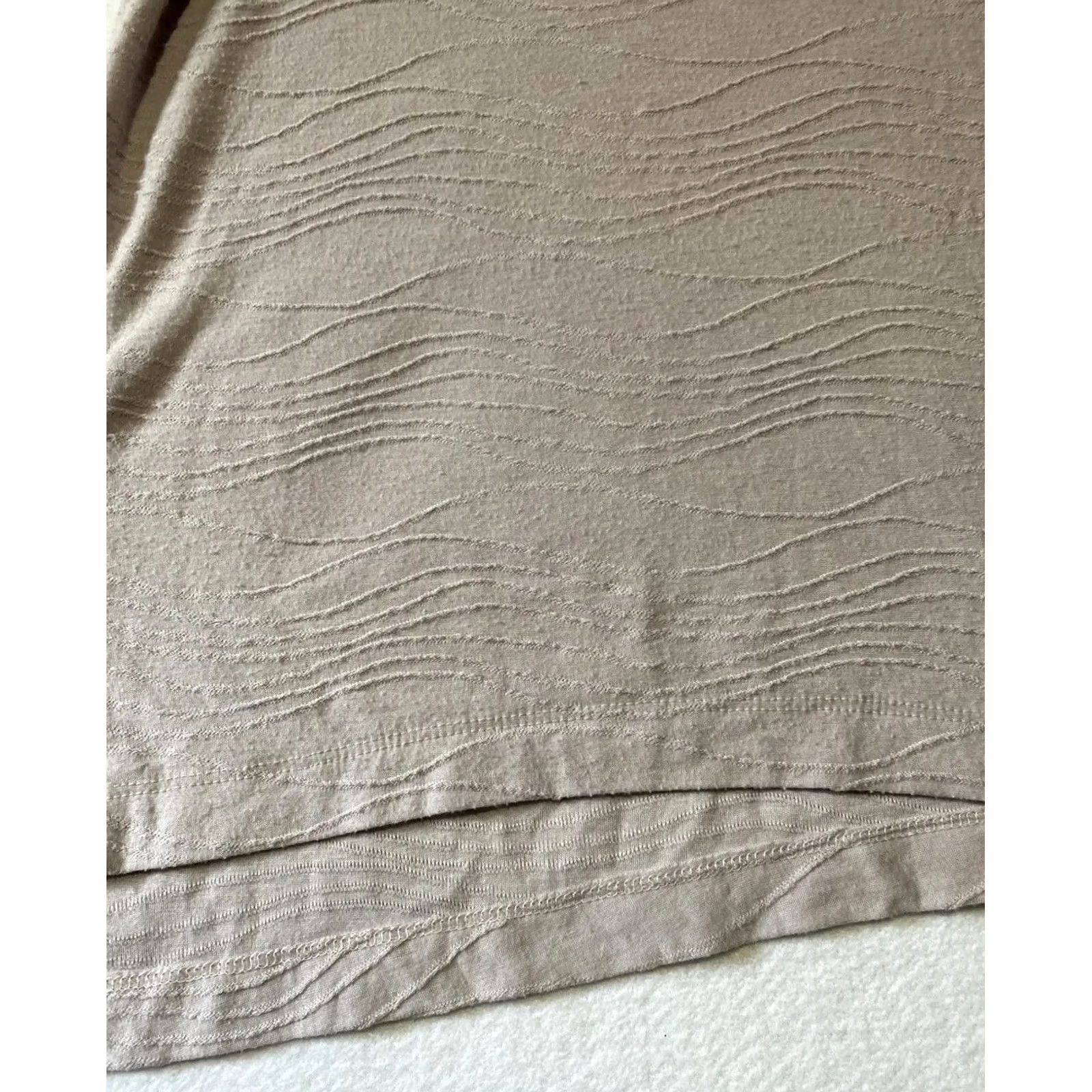 Vintage Simply Vera by Vera Wang T-Shirt Women’s Short Sleeve Casual Blouse 2XL Beige Cotton Polyester Relaxed Regular Womens Size XXL / US 16-18 / IT 52-54 - 3 Thumbnail