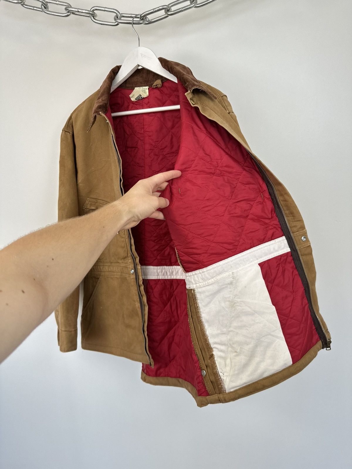 Carhartt Vintage 80s Carhartt USA Faded Utility Arctic Detroit Jacket Size US L / EU 52-54 / 3 - 17 Thumbnail