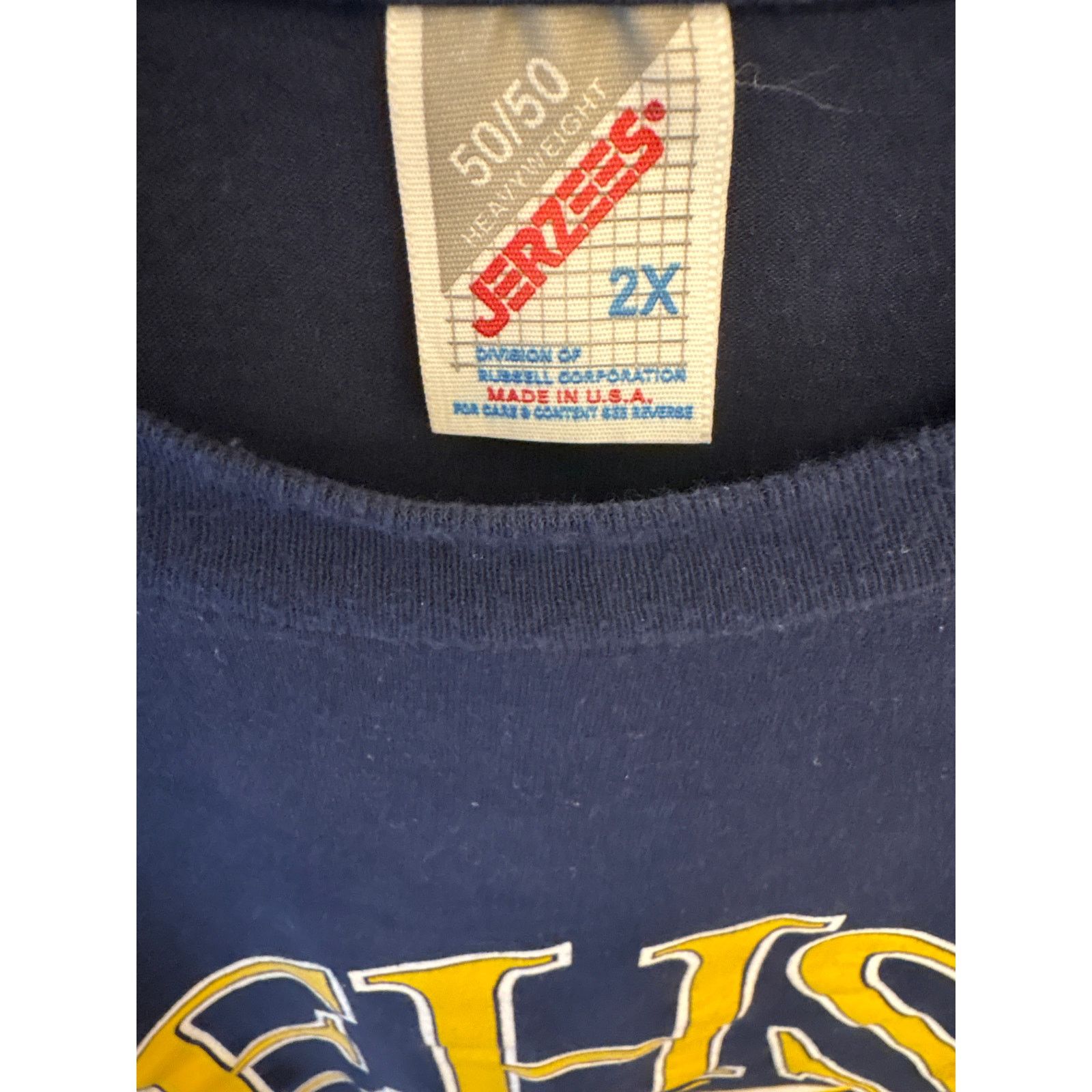 Jerzees Vintage 90s Jerzees EHS Swimming T-Shirt - Size 2XL Size US XXL / EU 58 / 5 - 3 Thumbnail