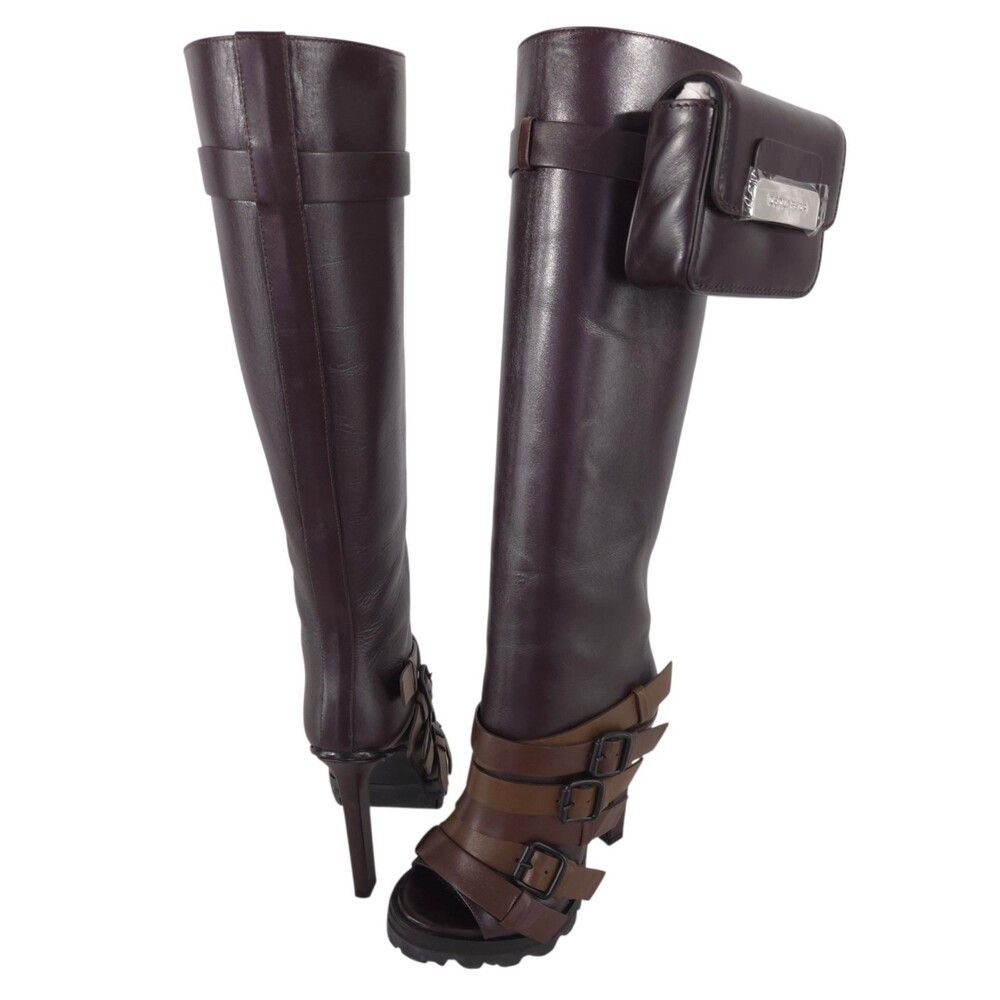 Dsquared2 Dsquared2 Multi Buckle Lug Sole Tall Boots US 5.5 IT 35.5 W Size US 5.5 / IT 35.5 - 1 Thumbnail