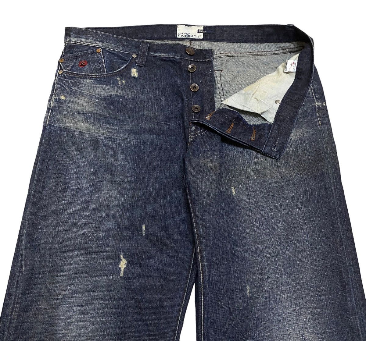 Energie Rare Design Vintage Brand Energie Oversized Jeans 2000s Size US 40 / EU 56 - 6 Thumbnail