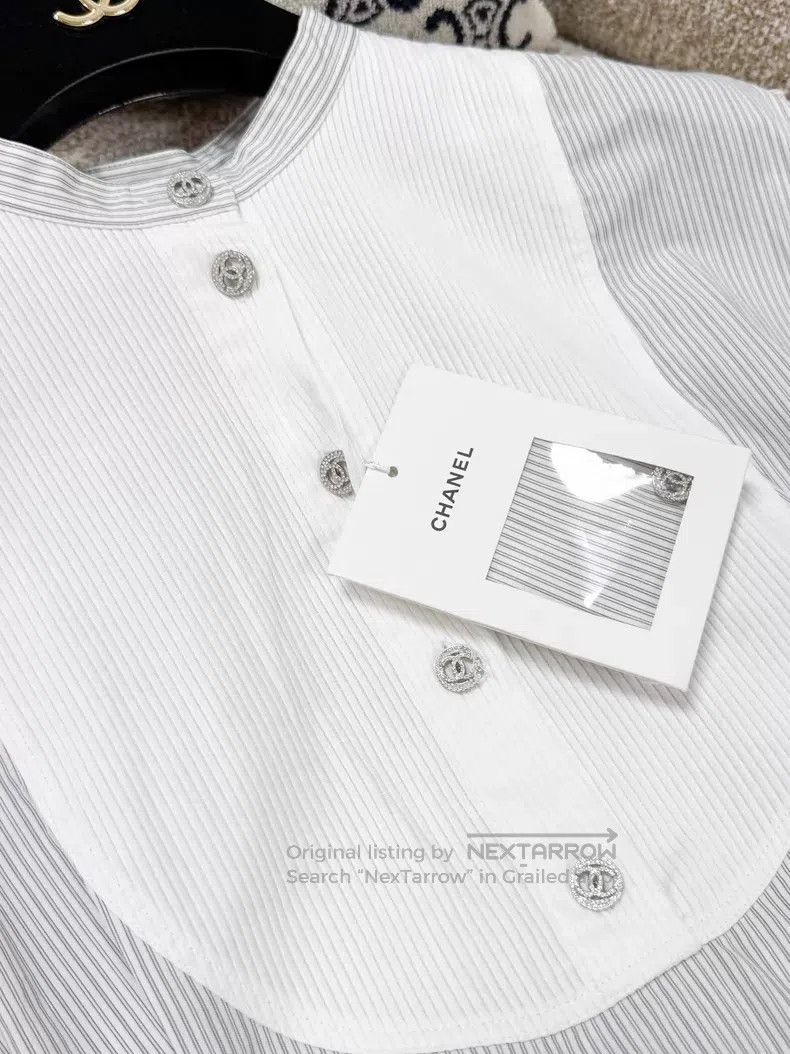 Chanel Chanel Vertical striped diamond buckle sleeveless Size XS / US 0-2 / IT 36-38 - 4 Thumbnail