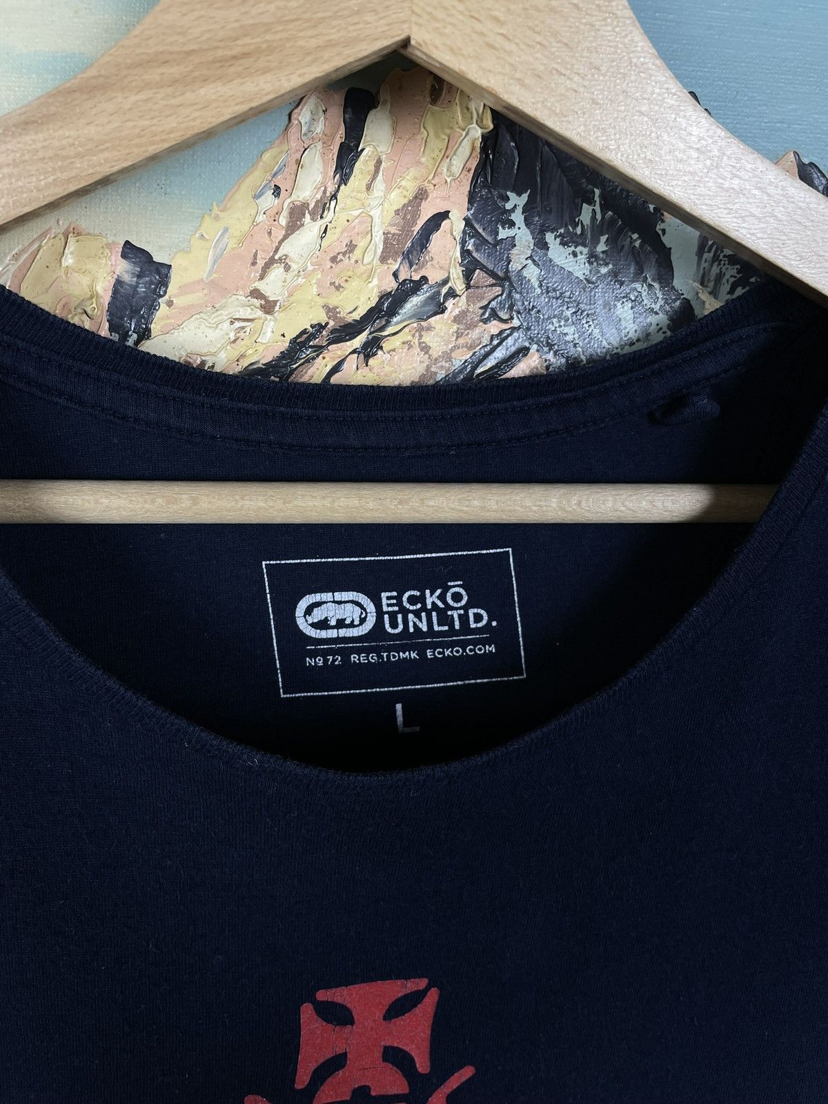 Ecko Unltd. Ecko Untld. Vintage Y2k Navy Tee Skate Swag Hiphop Baggy Size US L / EU 52-54 / 3 - 6 Thumbnail