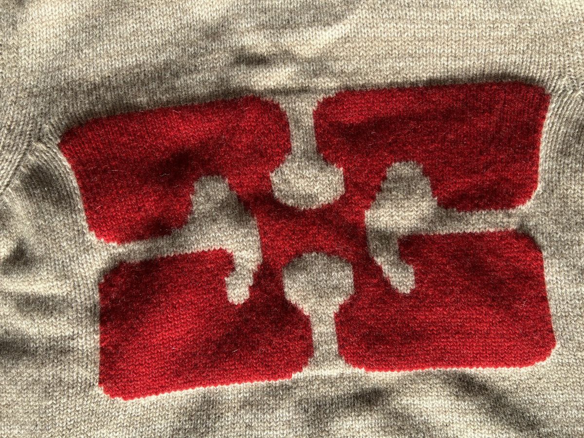 Ganni Ganni Beige Jacquard Sweater Size XS / US 0-2 / IT 36-38 - 3 Thumbnail