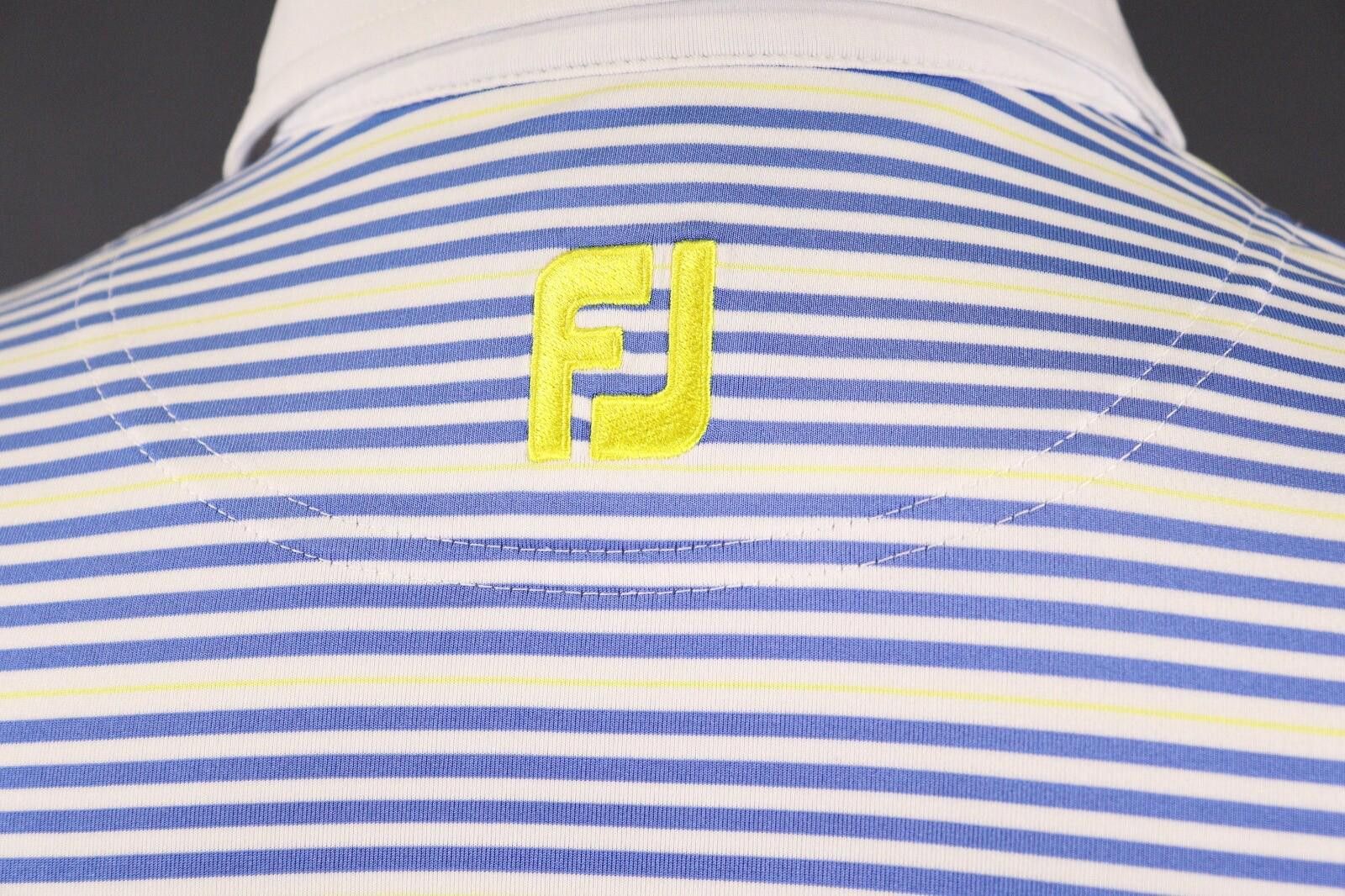 Footjoy Foot Joy White Stripe Summer Short Sleeve Polo Shirt Size M Size US M / EU 48-50 / 2 - 10 Thumbnail