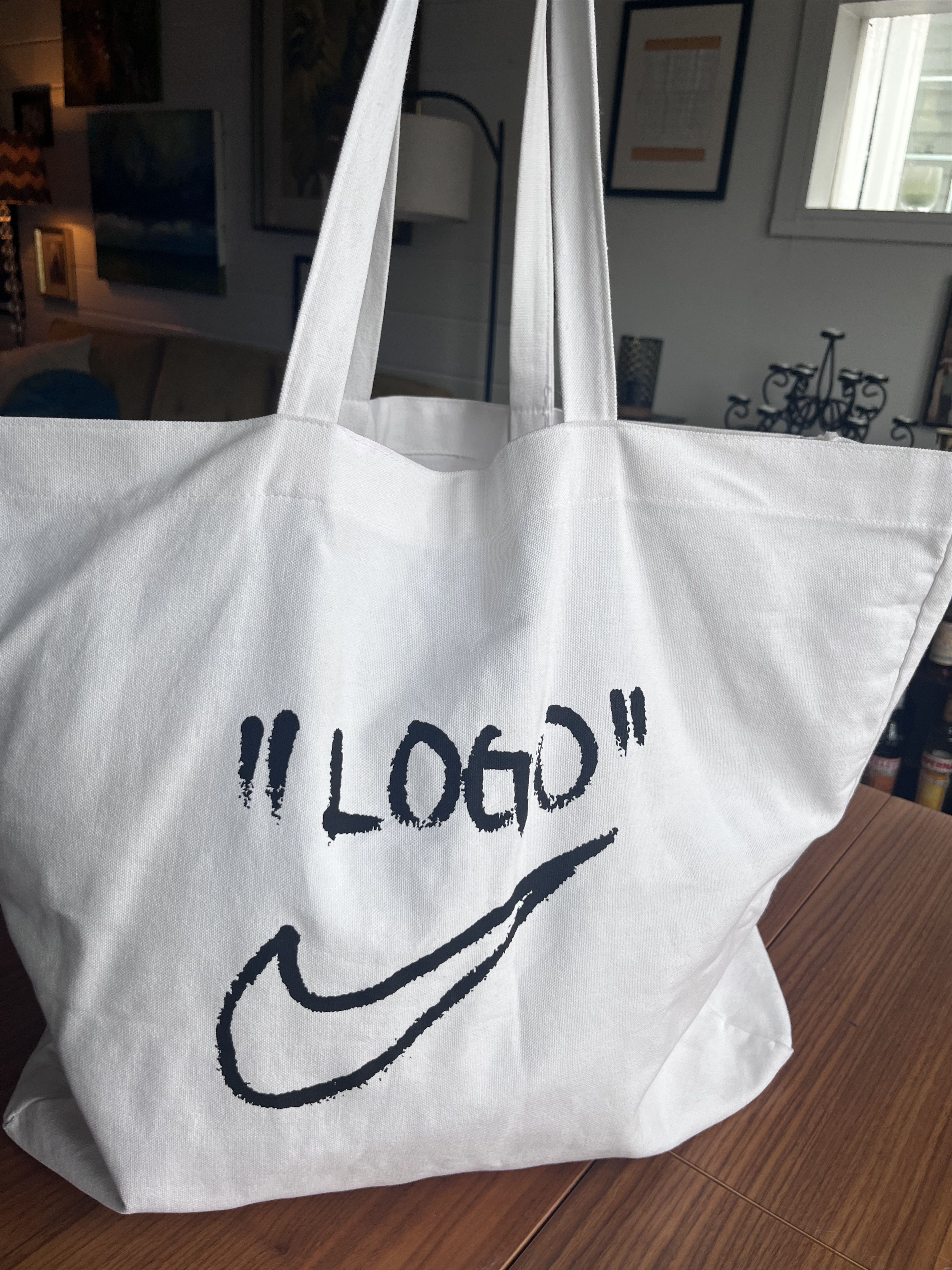 2017 Virgil Abloh Nike “LOGO” Tote Chicago SNKRS AF1 Archive