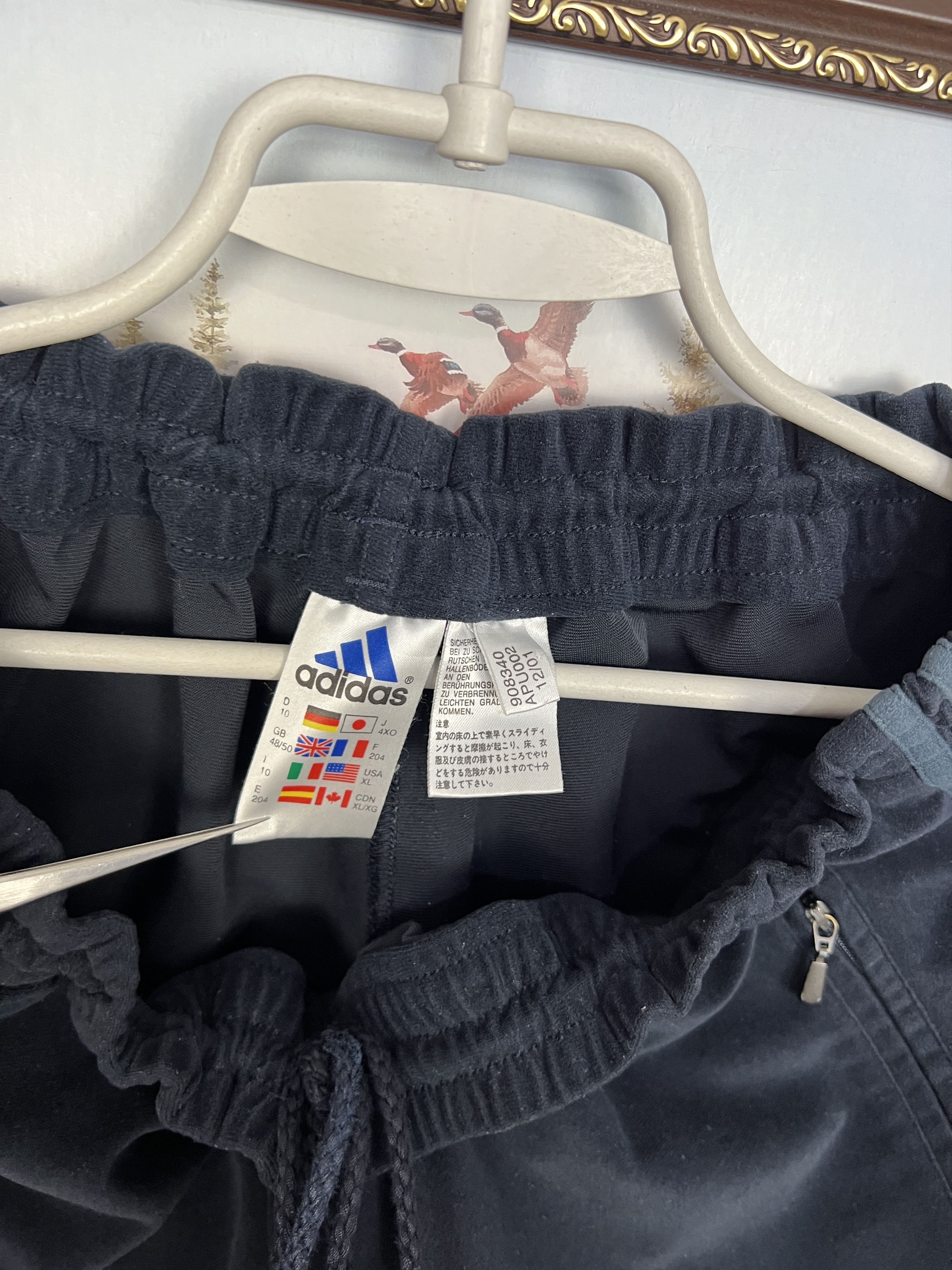 Adidas Vintage Finland Football Velvet Train Suit Jacket Pants Set Size US XL / EU 56 / 4 - 10 Thumbnail