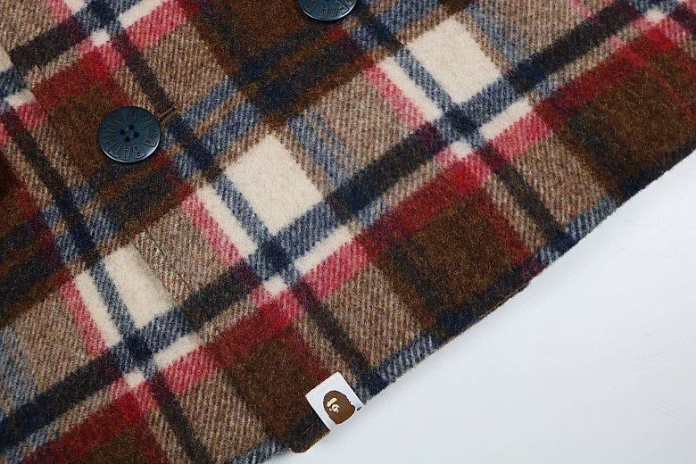 Bape Plaid Double-Breasted Coat Size US S / EU 44-46 / 1 - 3 Thumbnail