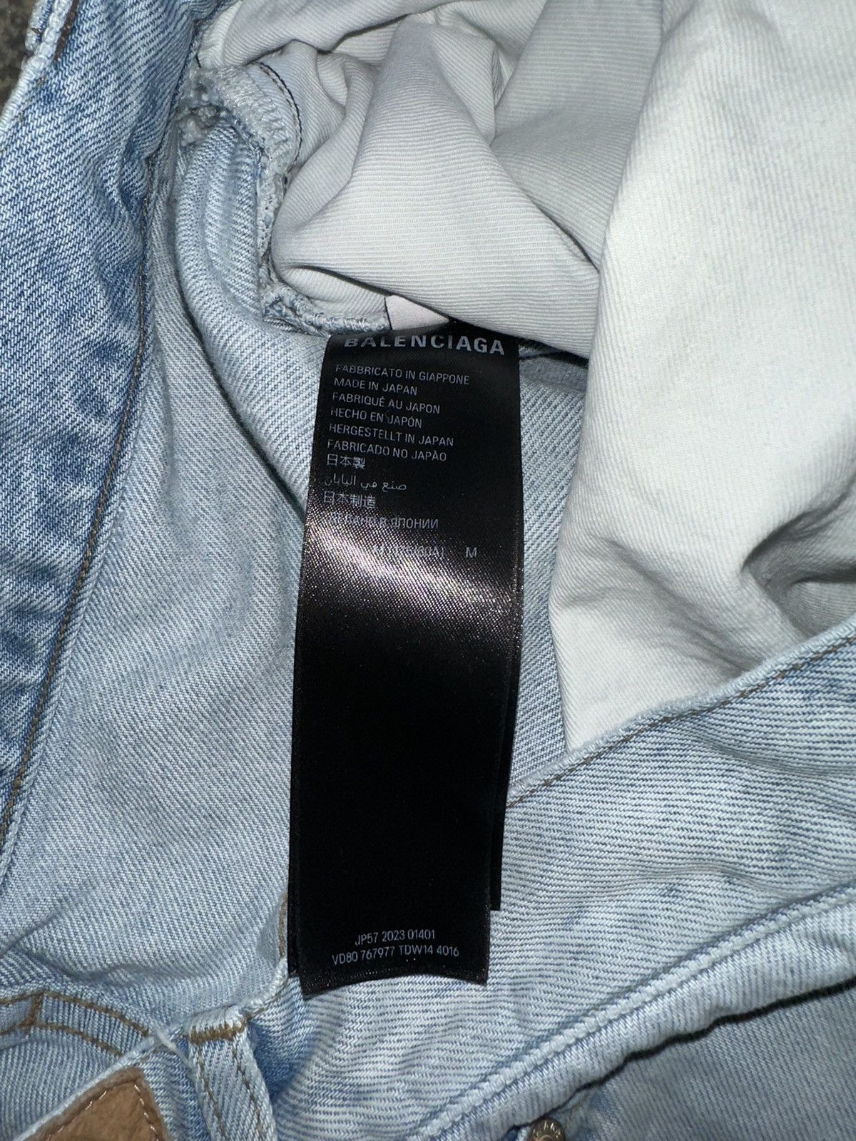 Balenciaga Balenciaga Denim Size Sticker Jeans Medium Size US 32 / EU 48 - 7 Thumbnail
