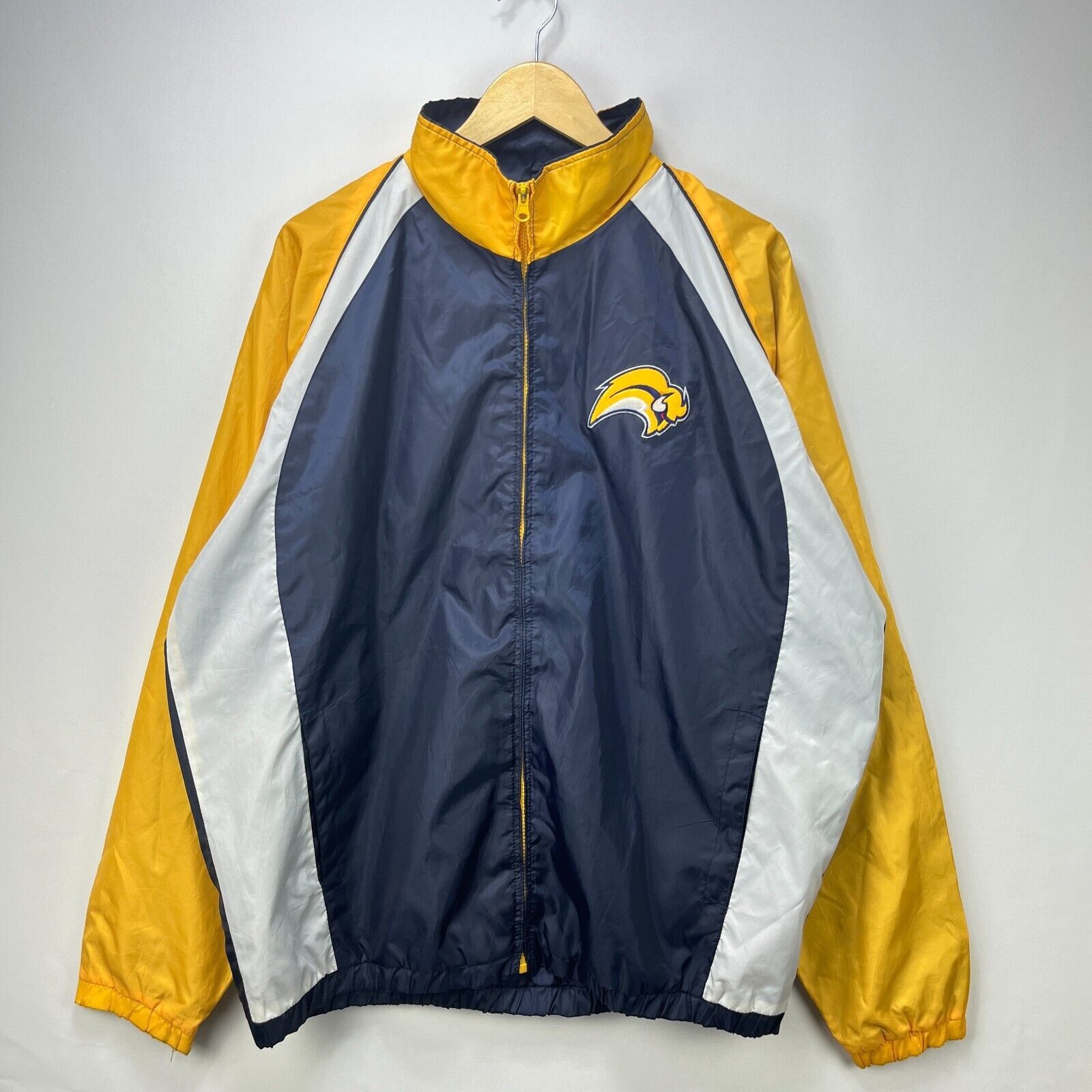 NHL × Vintage Vintage '90s Buffalo Sabres NHL Windbreaker Jacket XL Size US XL / EU 56 / 4 - 1 Thumbnail