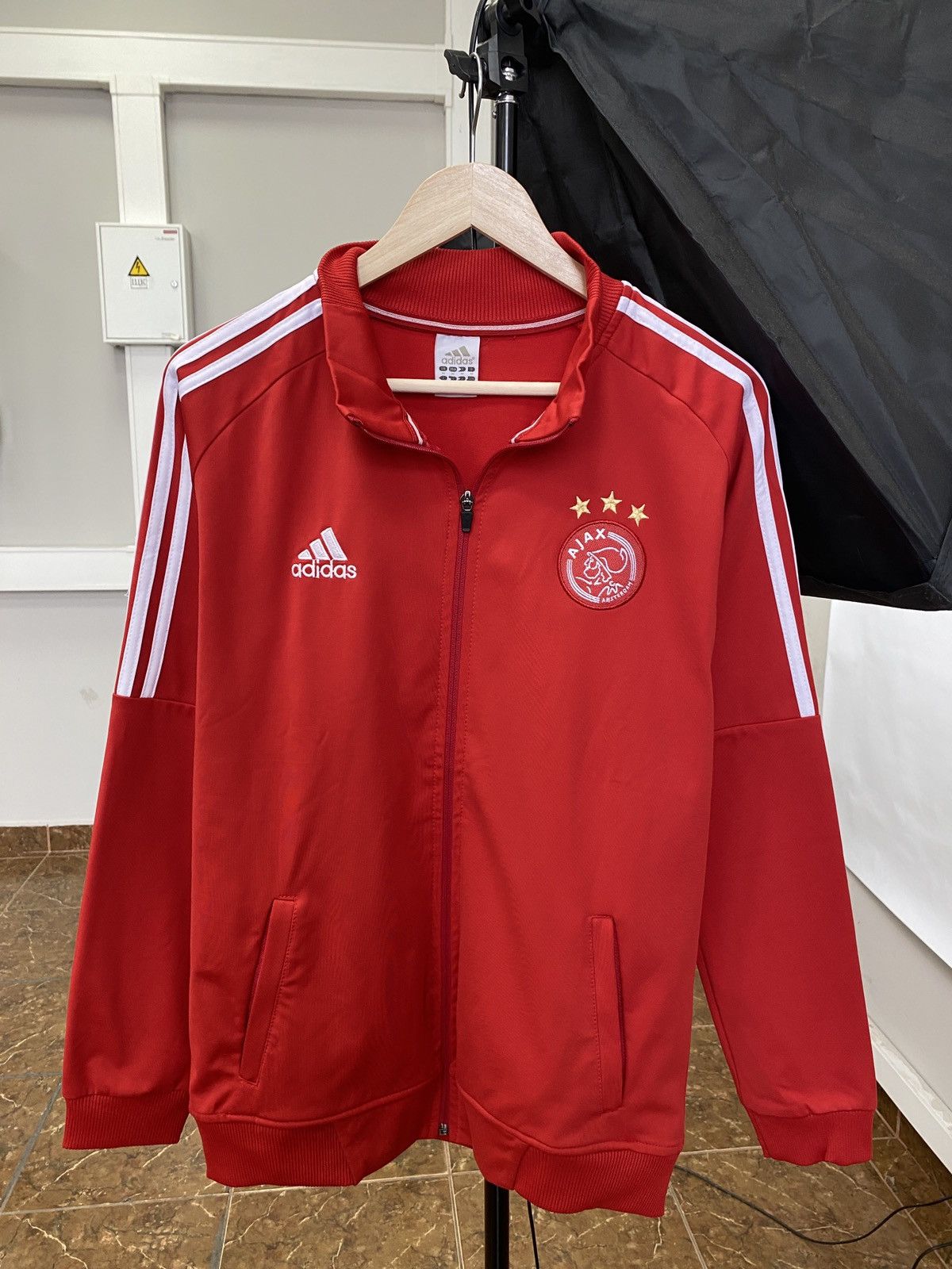 Adidas Vintage Ajax Adidas Jersey Soccer Zip Hoodie Rare Retro Y2K Size US M / EU 48-50 / 2 - 1 Thumbnail