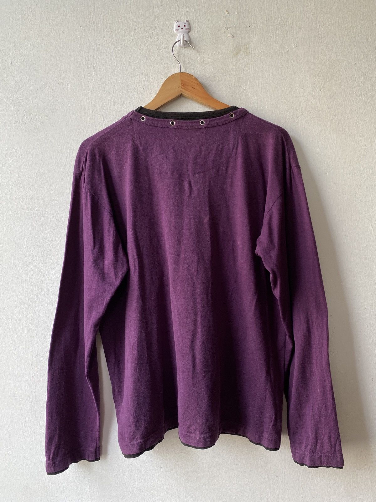 If Six Was Nine Collins Japan Poem Design Double Collar Long Sleeve Size US L / EU 52-54 / 3 - 4 Thumbnail