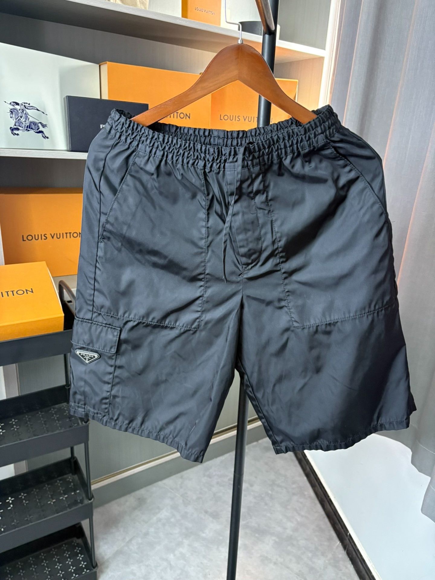 Prada Prada Nylon Black Casual Pants S Men Size US 30 / EU 46 - 1 Thumbnail