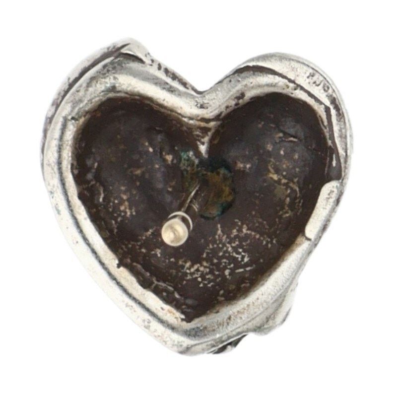 Chrome Hearts Chrome Hearts Heart Stud Silver Earring Size ONE SIZE - 3 Thumbnail