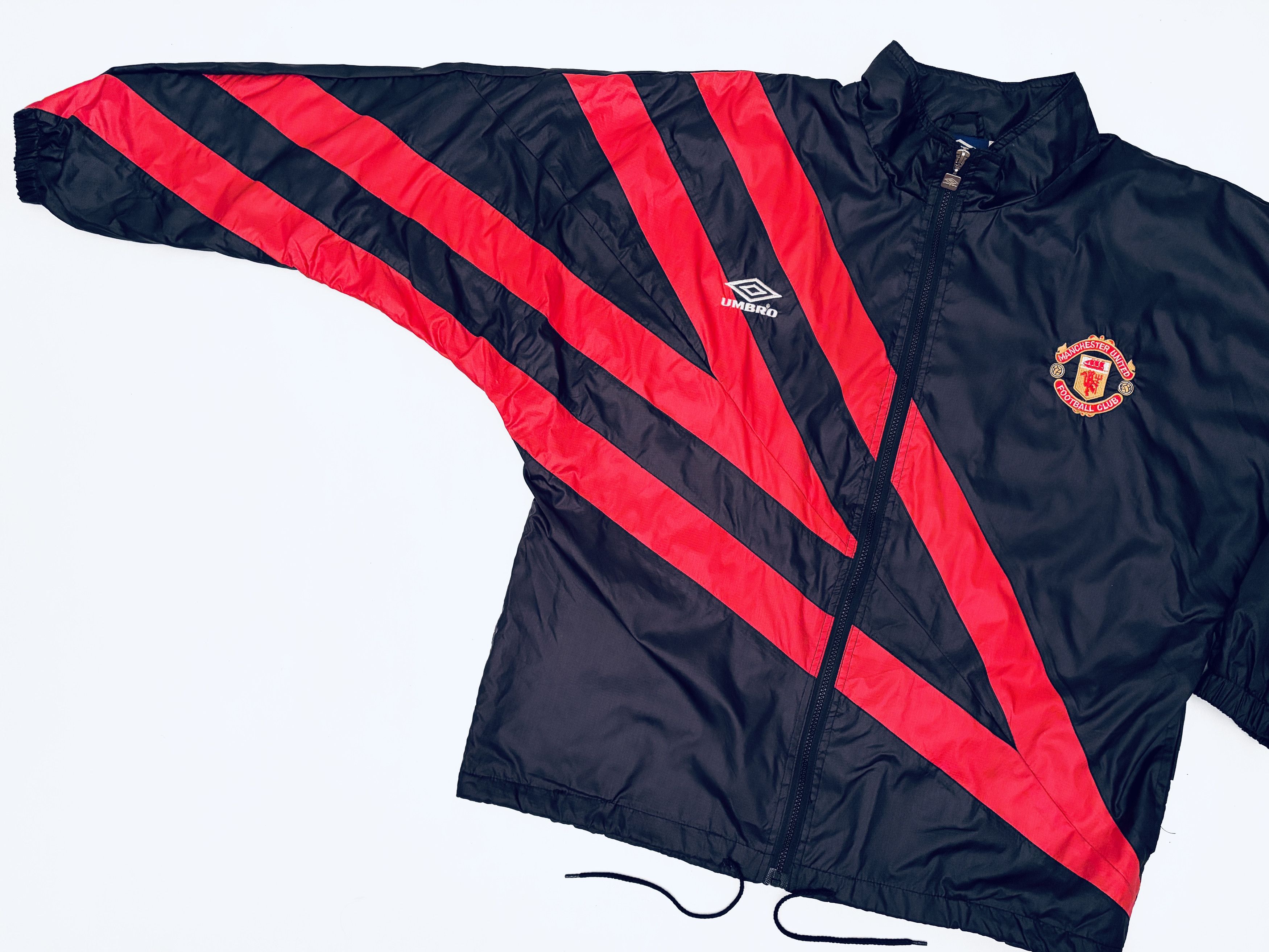 Umbro Manchester United Training Jacket 1992 1994 Windbreaker Size US L / EU 52-54 / 3 - 6 Thumbnail