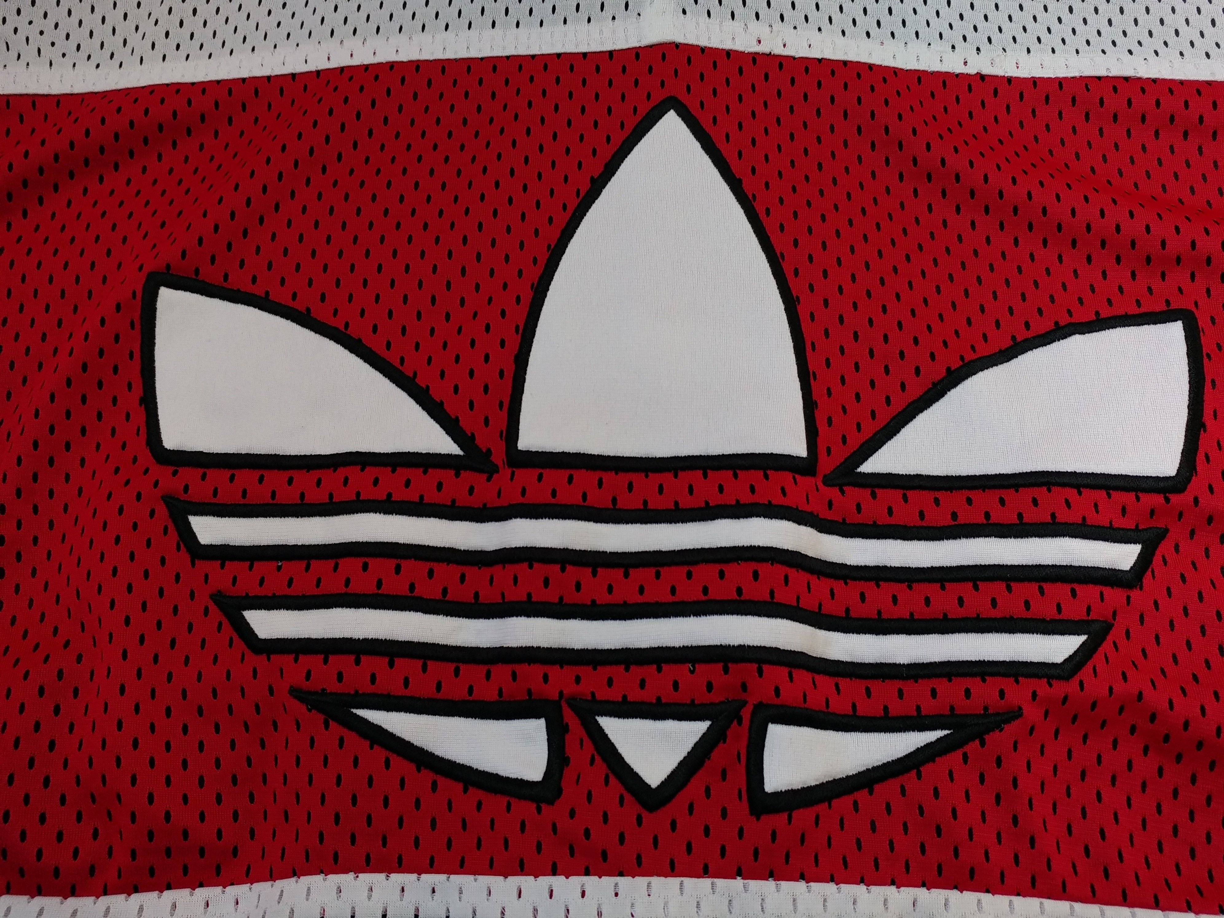 Adidas × Vintage ADIDAS jacket, vintage track top 90s hip hop Run DMC size L Size US L / EU 52-54 / 3 - 6 Thumbnail