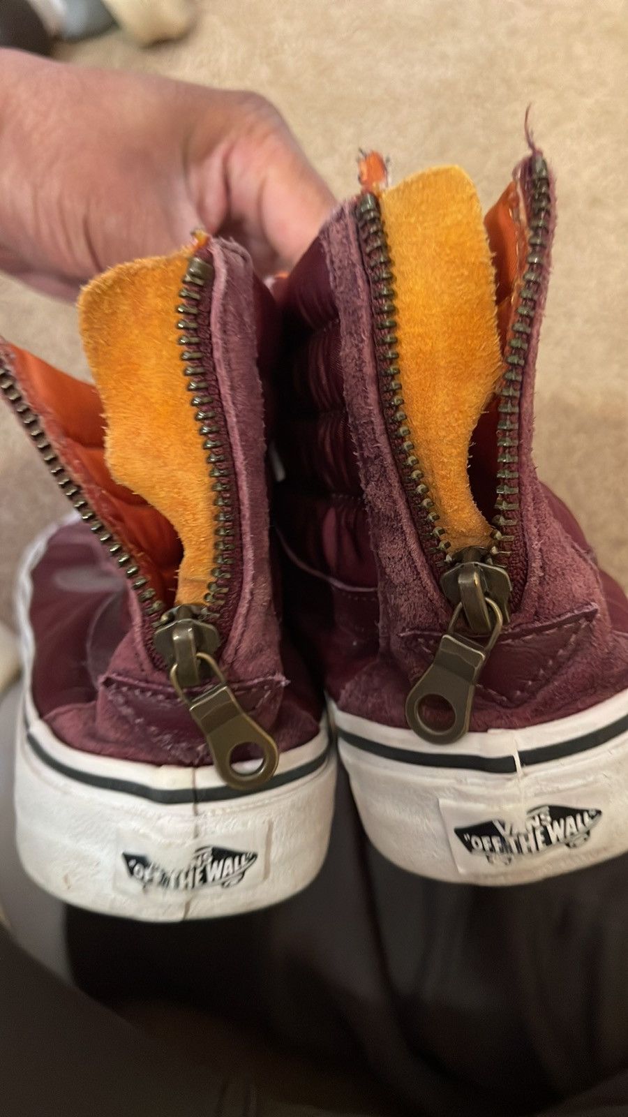 Vans Men’s High Top Vans Zip-Up sz8.5 Size US 8.5 / EU 41-42 - 3 Thumbnail