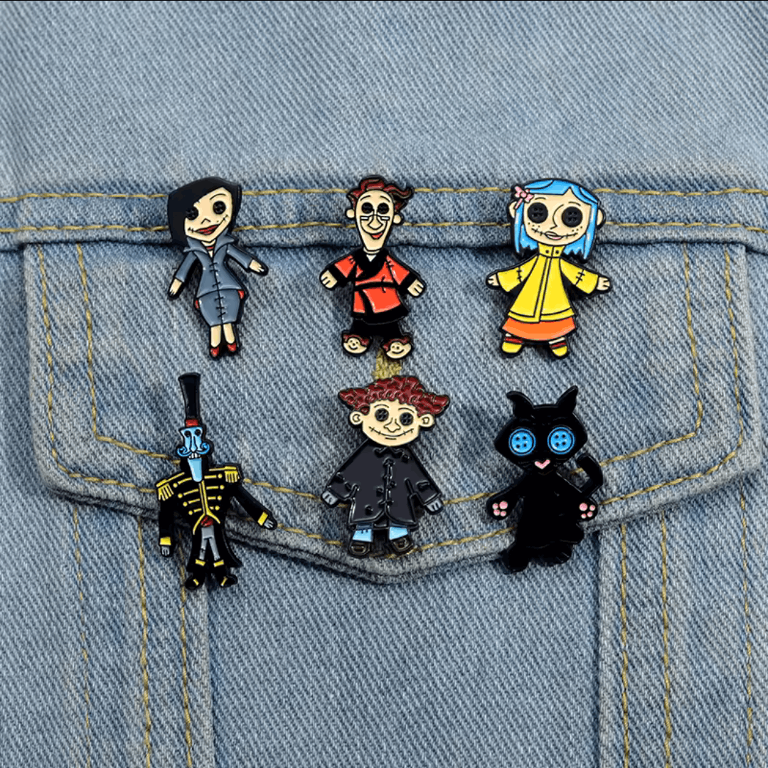 Japanese Brand CORALINE - MR. BOBINSKY Enamel Lapel Metal Pin NEW Size ONE SIZE - 4 Thumbnail