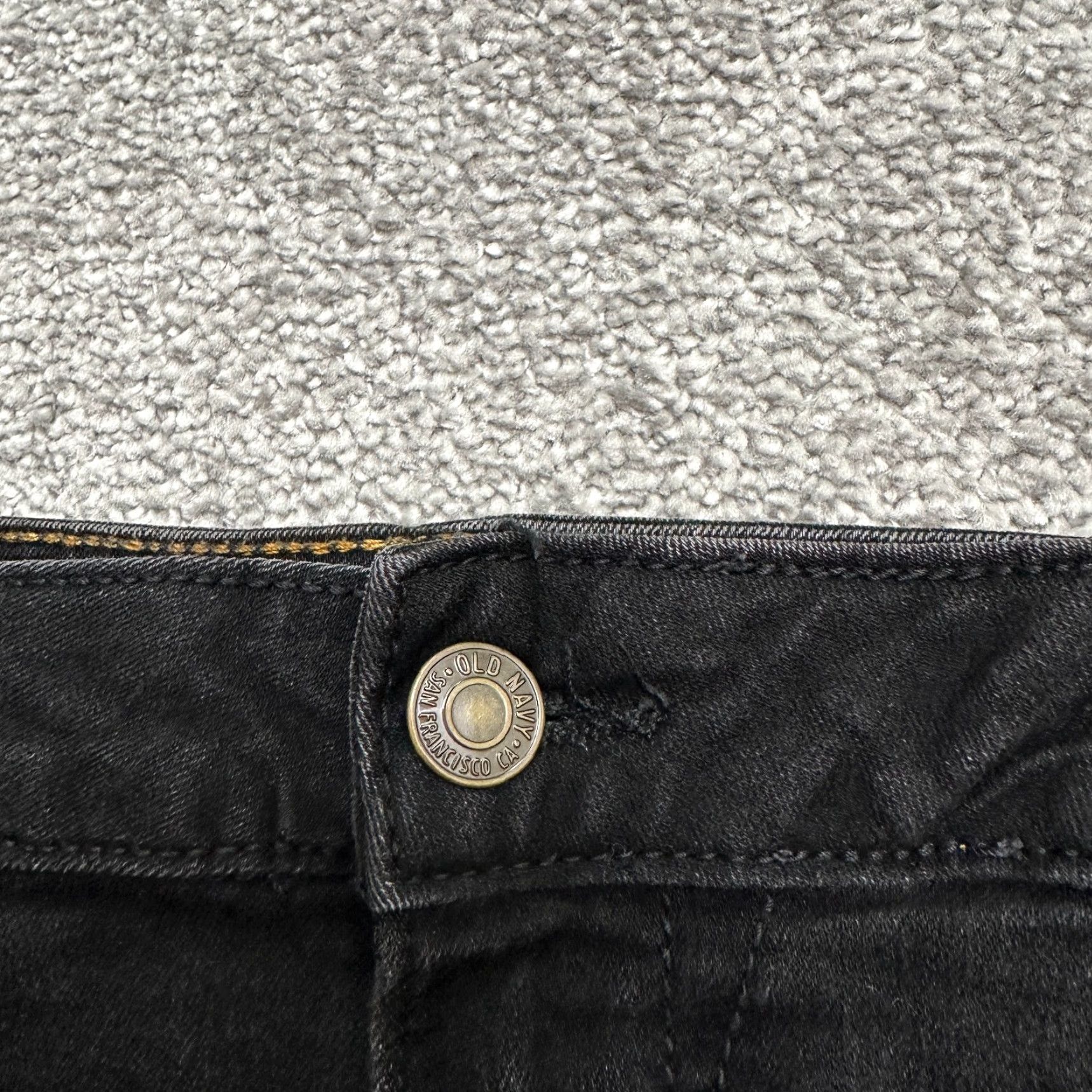 Old Navy Old Navy Jeans Women Black Dark-Wash Skinny 28x28 6 Regular Rise 5-Pocket Denim Cotton Blend Button Zip Stretch Size 28" / US 6 / IT 42 - 3 Thumbnail