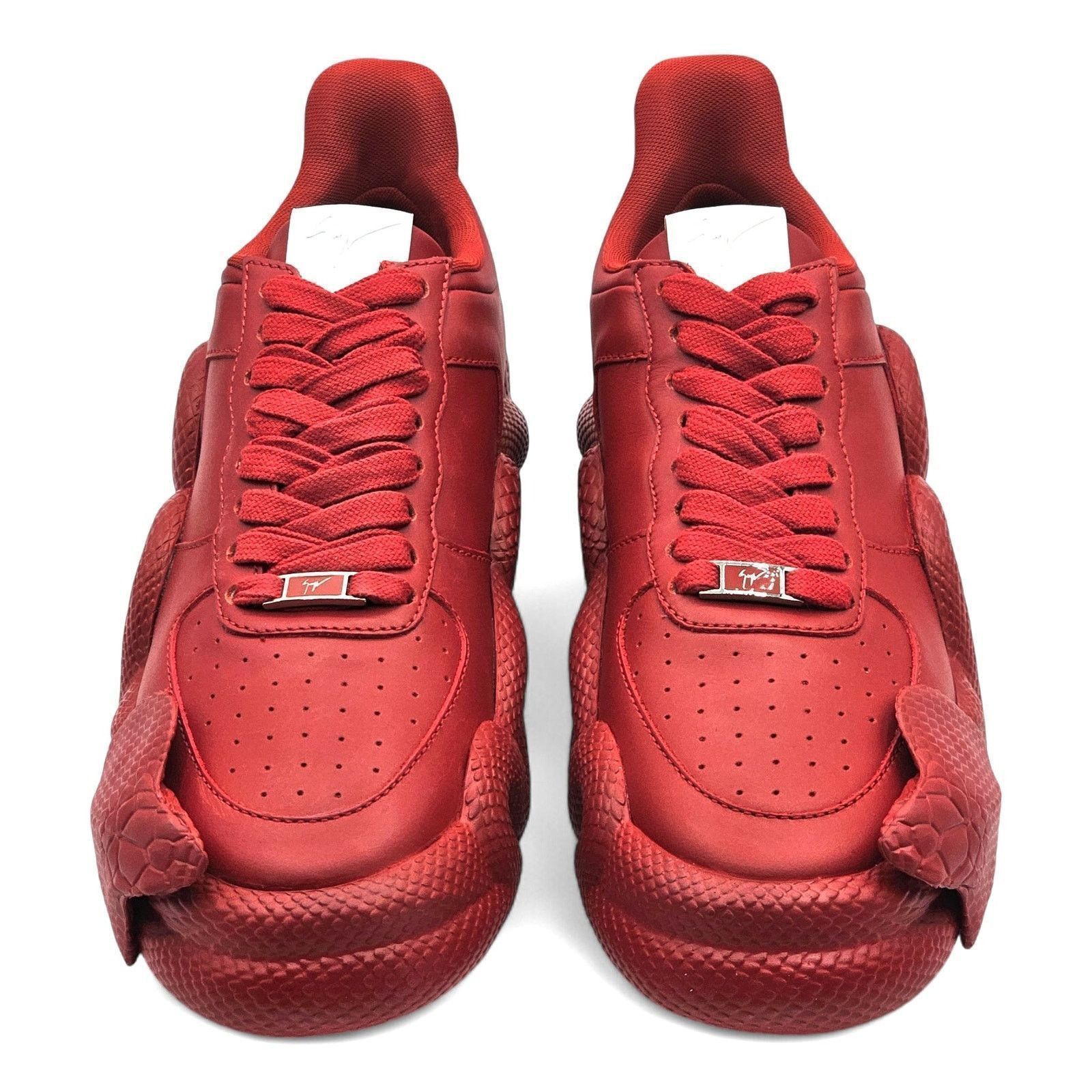 Giuseppe Zanotti Cobra Sneakers - Leather - Red - 45 $995 Size US 12 / EU 45 - 3 Thumbnail