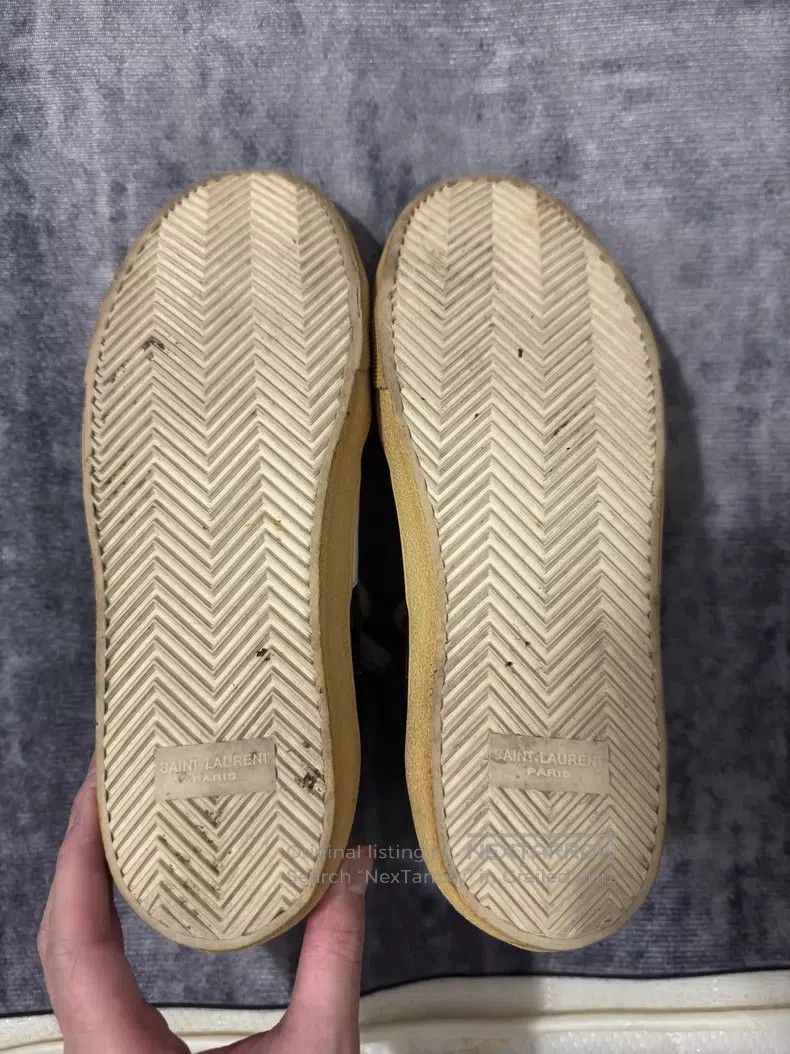 Saint Laurent Paris Saint Laurent Paris Black Scale Patch Cowhide High-Top Can Size US 9 / EU 42 - 6 Thumbnail