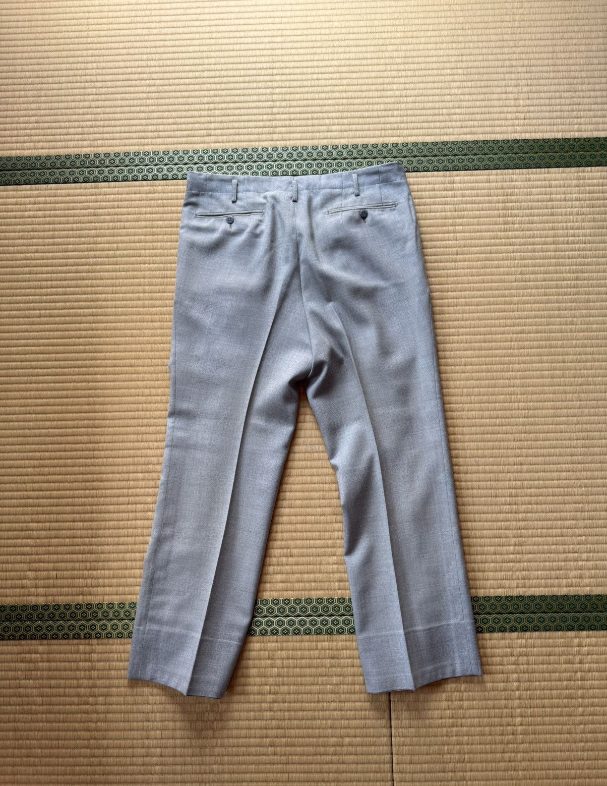 Other Spring&Summer Vintage Japanese Light Grey Linen–Wool Slacks Size US 32 / EU 48 - 3 Thumbnail