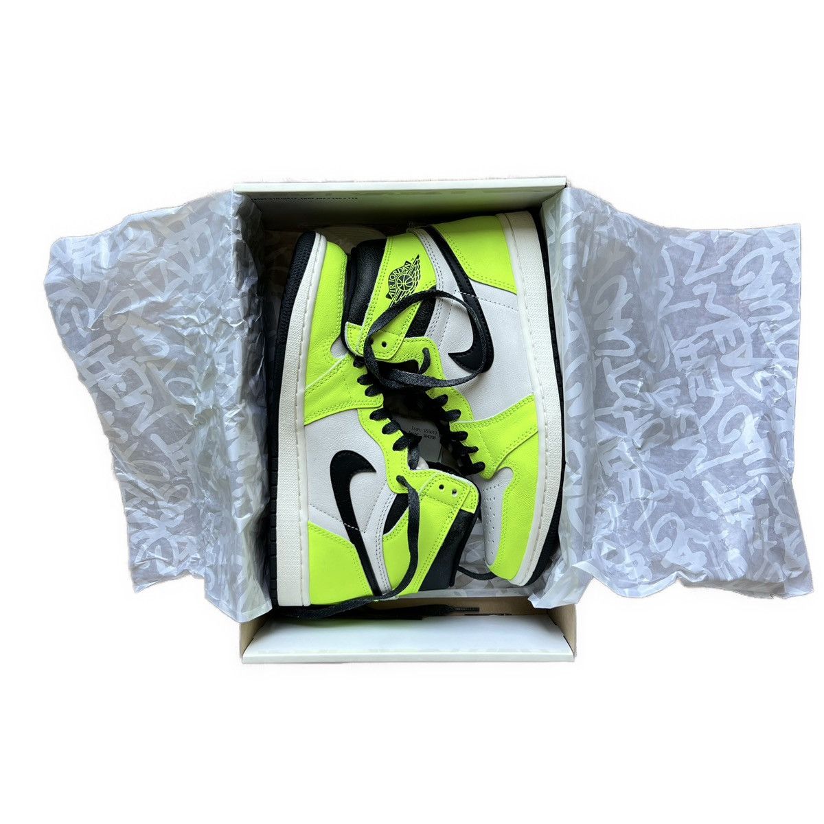 Nike Air Jordan 1 Retro High OG Volt/Black Size US 7.5 / EU 40-41 - 1 Thumbnail