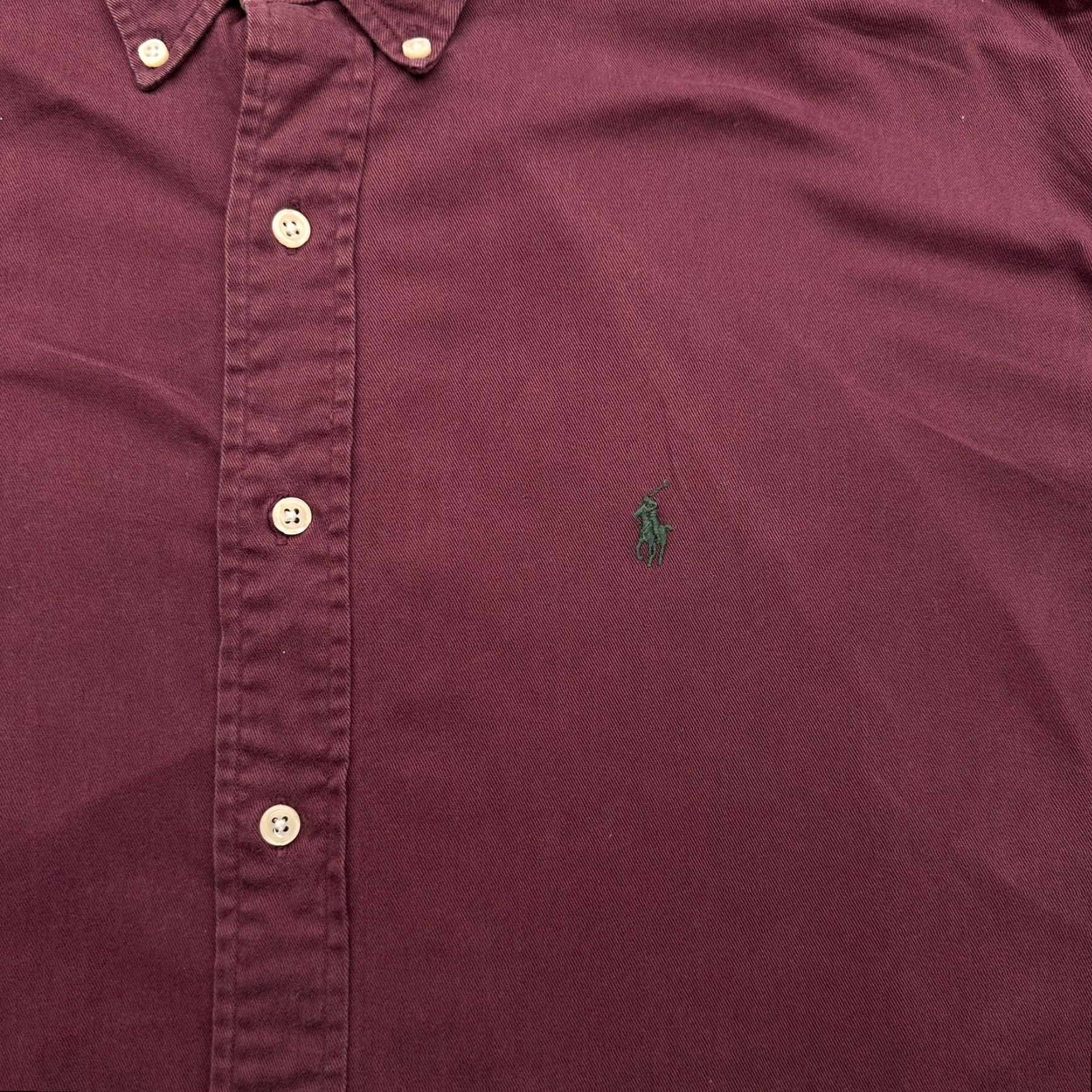 Ralph Lauren VINTAGE Ralph Lauren The Blaire Button Down Red Twill Shirt Mens XL Long Sleeve Size US XL / EU 56 / 4 - 7 Thumbnail
