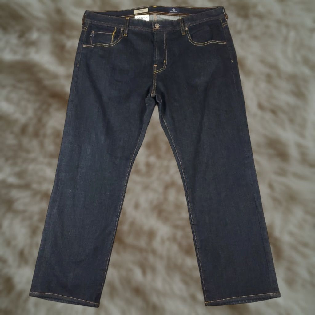 Vintage AG Adriano Goldschmied Jeans Men's 38x28 Blue The Matchbox Slim Straight Leg 5-Pocket Denim Zip Regular Mens Size US 38 / EU 54 - 1 Thumbnail