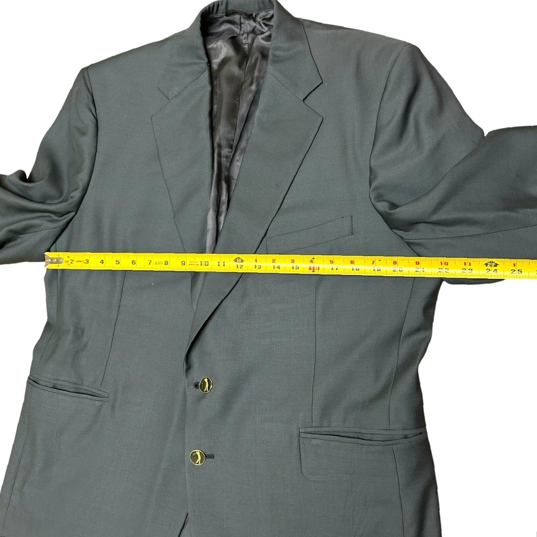 Vintage VINTAGE Golf Green Members Jacket Blazer 44R Adult Regular 1980s Mens Size 44R - 6 Thumbnail