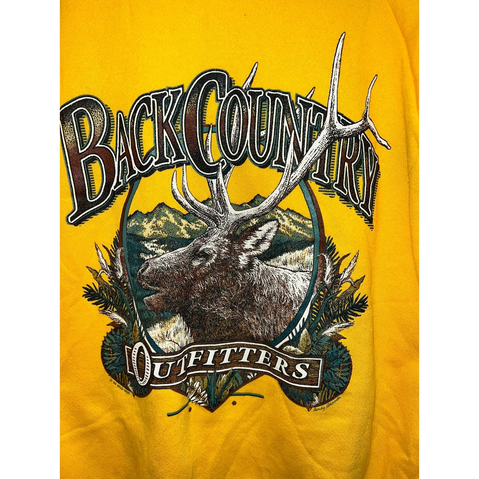 Vintage Vintage Elk Sweatshirt Montana Deer Nature NWT 90s VTG Large Size US L / EU 52-54 / 3 - 8 Thumbnail