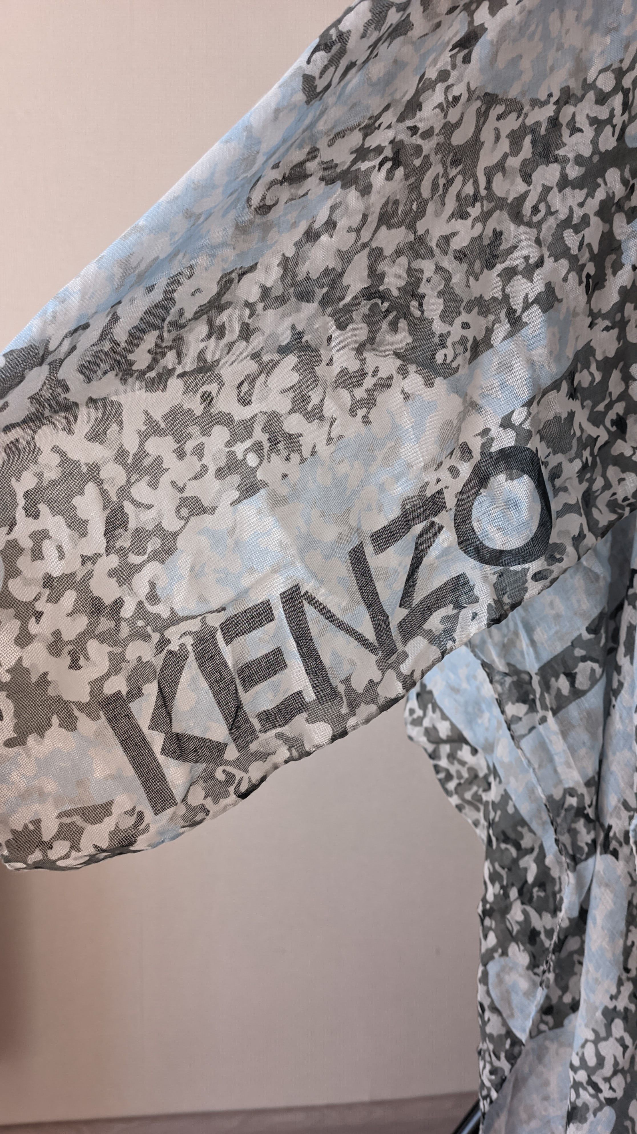 Japanese Brand Kenzo Paris Shawl Scarf chanel gucci ysl dior cavalli Size ONE SIZE - 2 Thumbnail