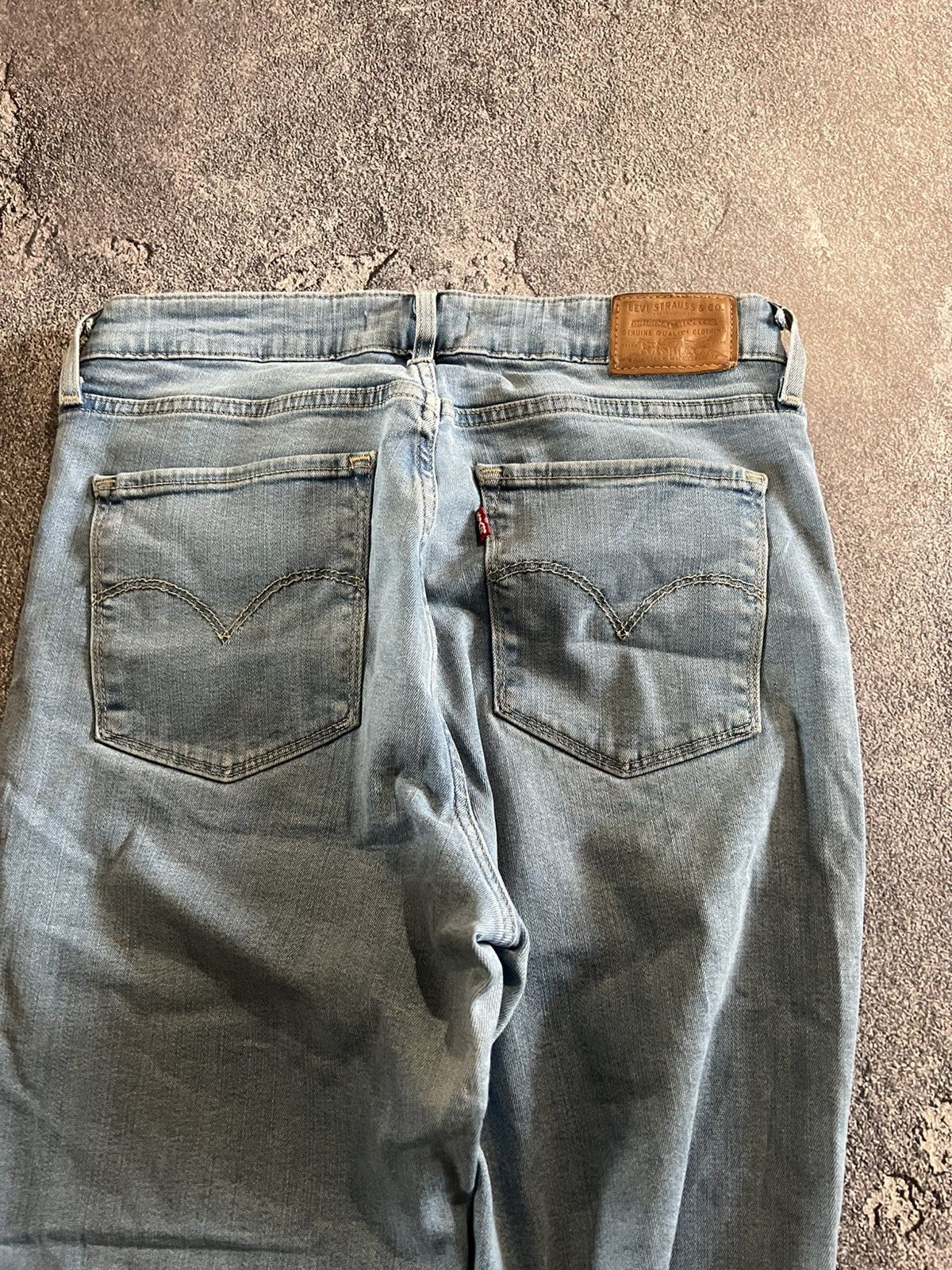 Vintage RARE Flared Vintage Levis / Y2K Light Glamour Style 90s Size US 30 / EU 46 - 4 Thumbnail