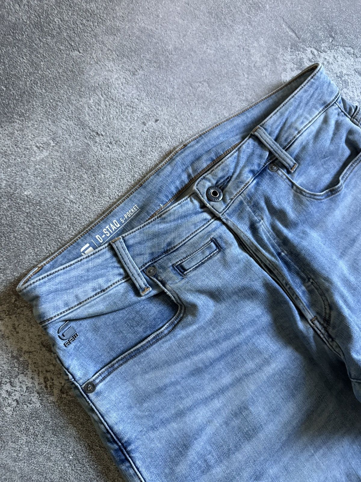 G-Star G star raw 33/34 D-Staq 5-PKT slim denim pants jeans trouser Size US 33 - 10 Thumbnail