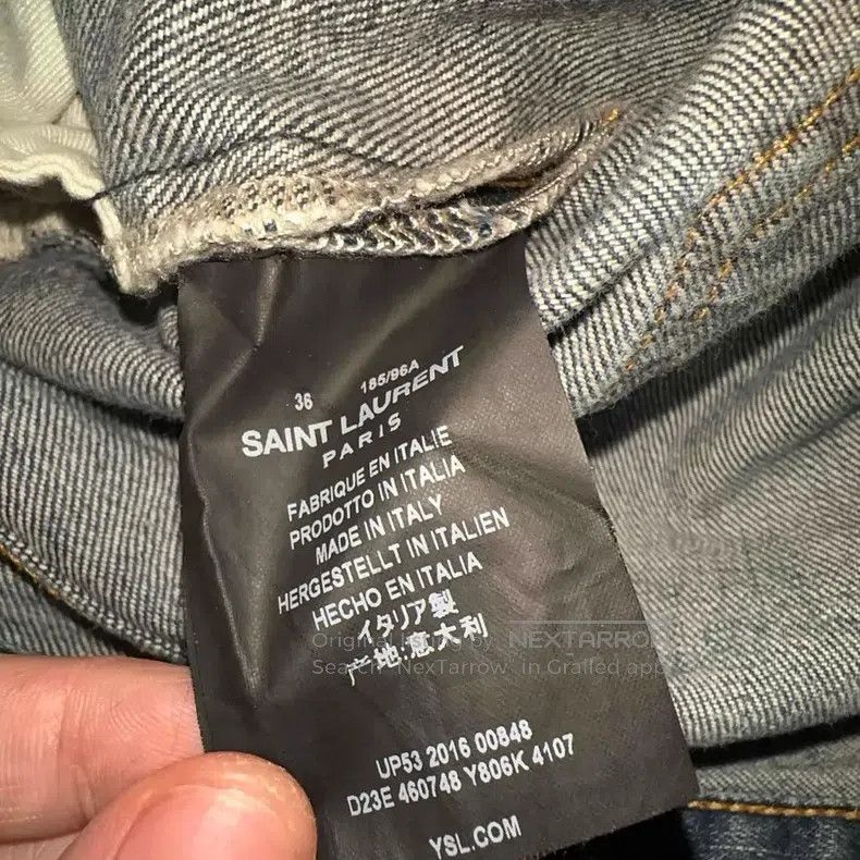 Saint Laurent Paris Saint Laurent Paris Classic Washed Ripped Denim Jeans Size Size US 36 / EU 52 - 5 Thumbnail