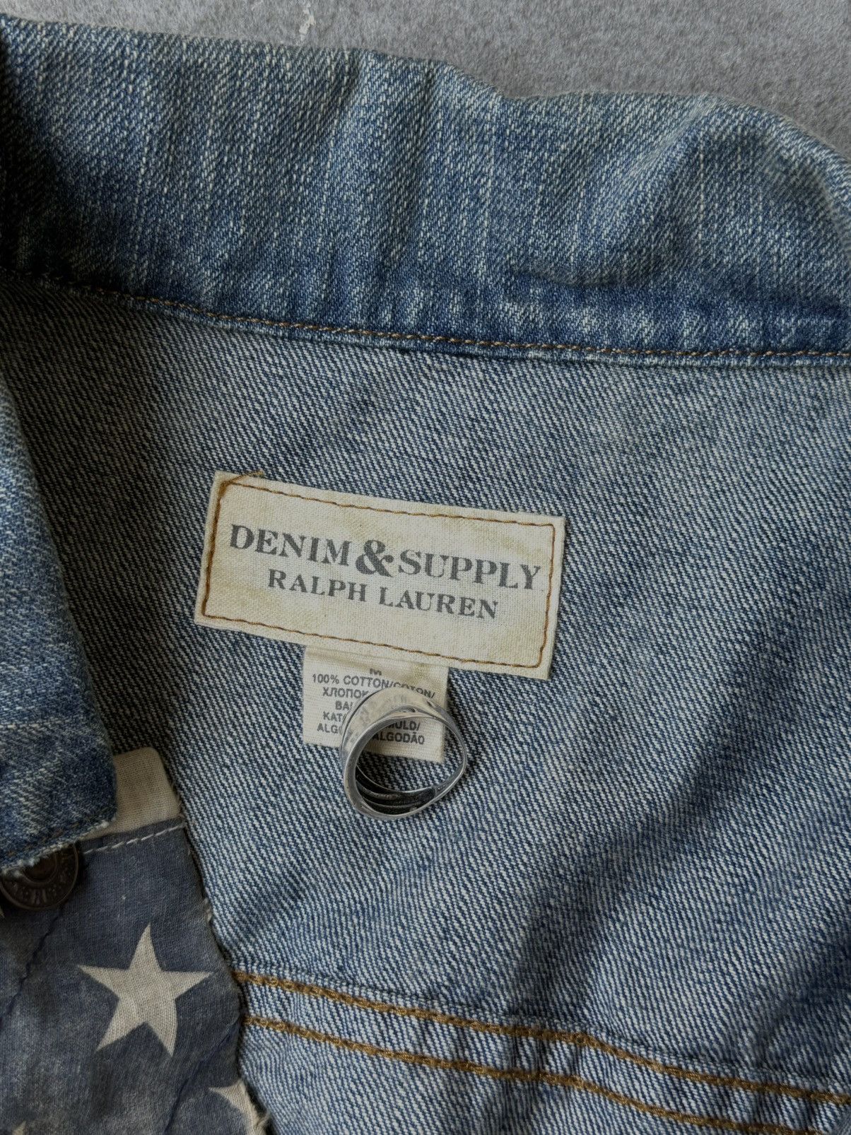 Denim & Supply Ralph Lauren 2000s Denim & Supply Ralph Lauren Flag Denim Jacket Size US M / EU 48-50 / 2 - 13 Thumbnail