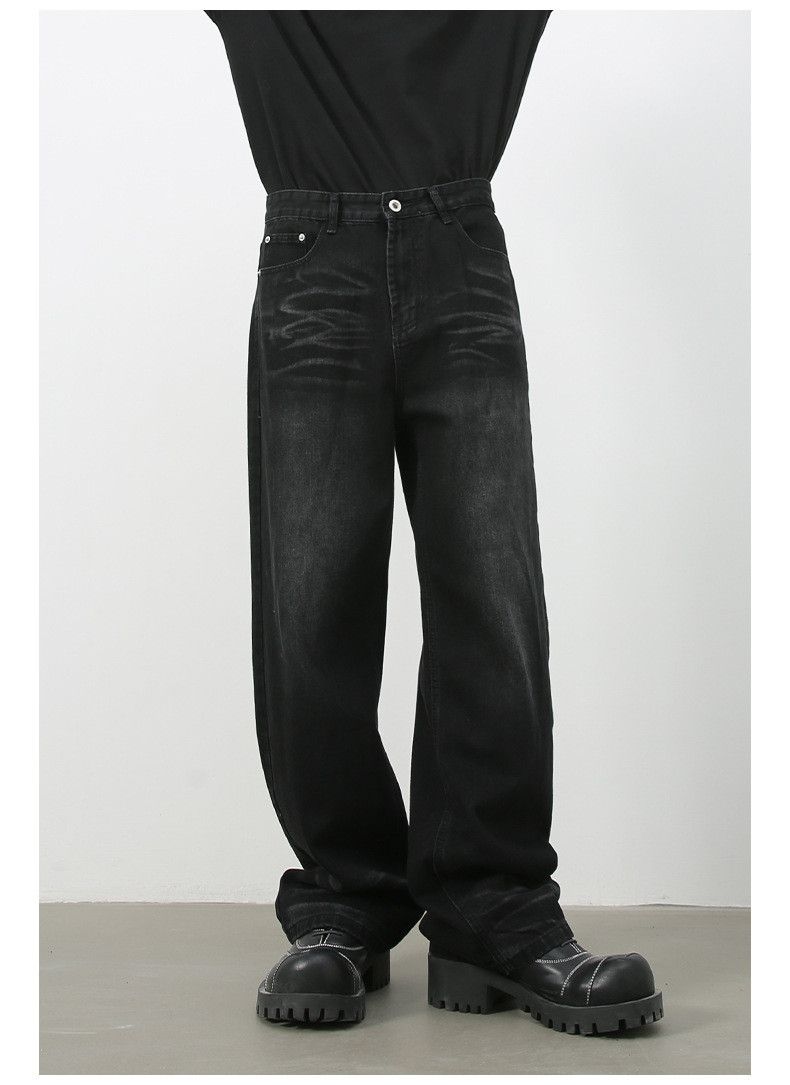 Japanese Brand American high street retro distressed loose straight jeans Size US 32 / EU 48 - 2 Thumbnail