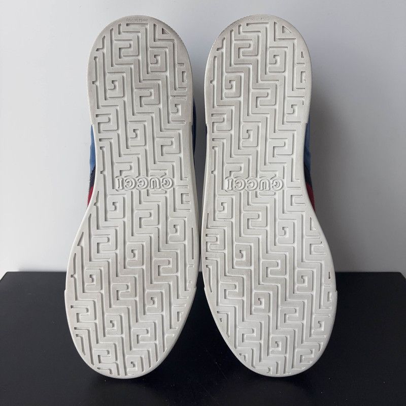 Gucci Gucci ACE Low-top Blue Sneakers - Size US 10.5 / EU 43-44 - 2 Thumbnail