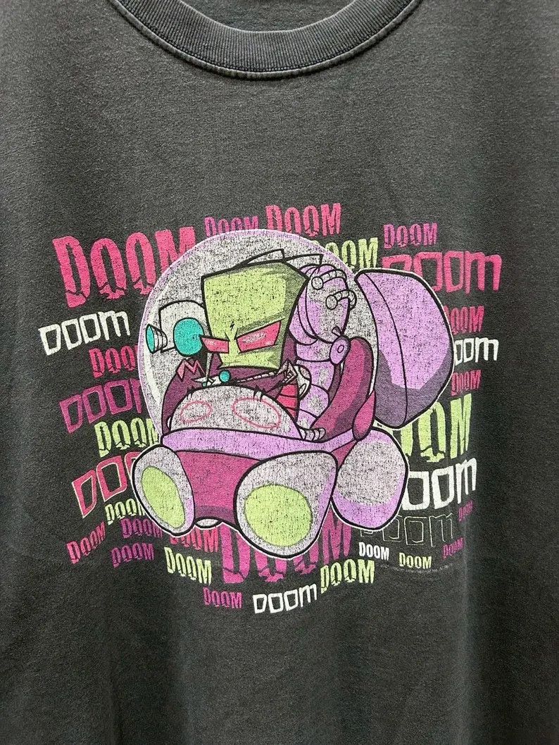 Vintage Vintage 2001 Invader Zim Cartoon tshirt size 2XL Size US XXL / EU 58 / 5 - 3 Thumbnail