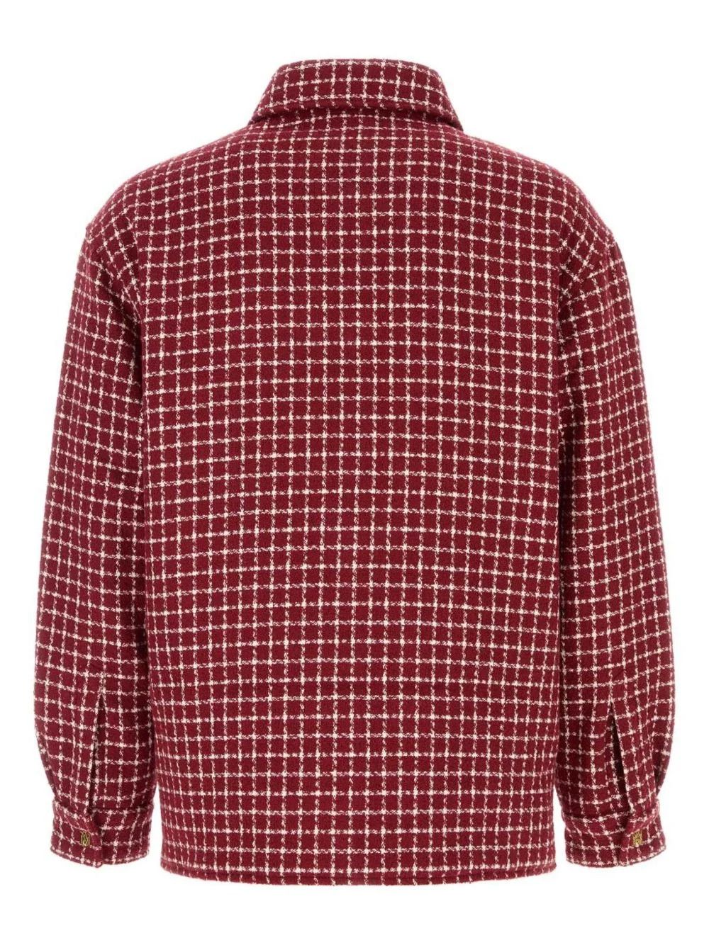 Amiri oc11z0126 Bouclé Shirt Jacket in Red Size US XL / EU 56 / 4 - 2 Thumbnail