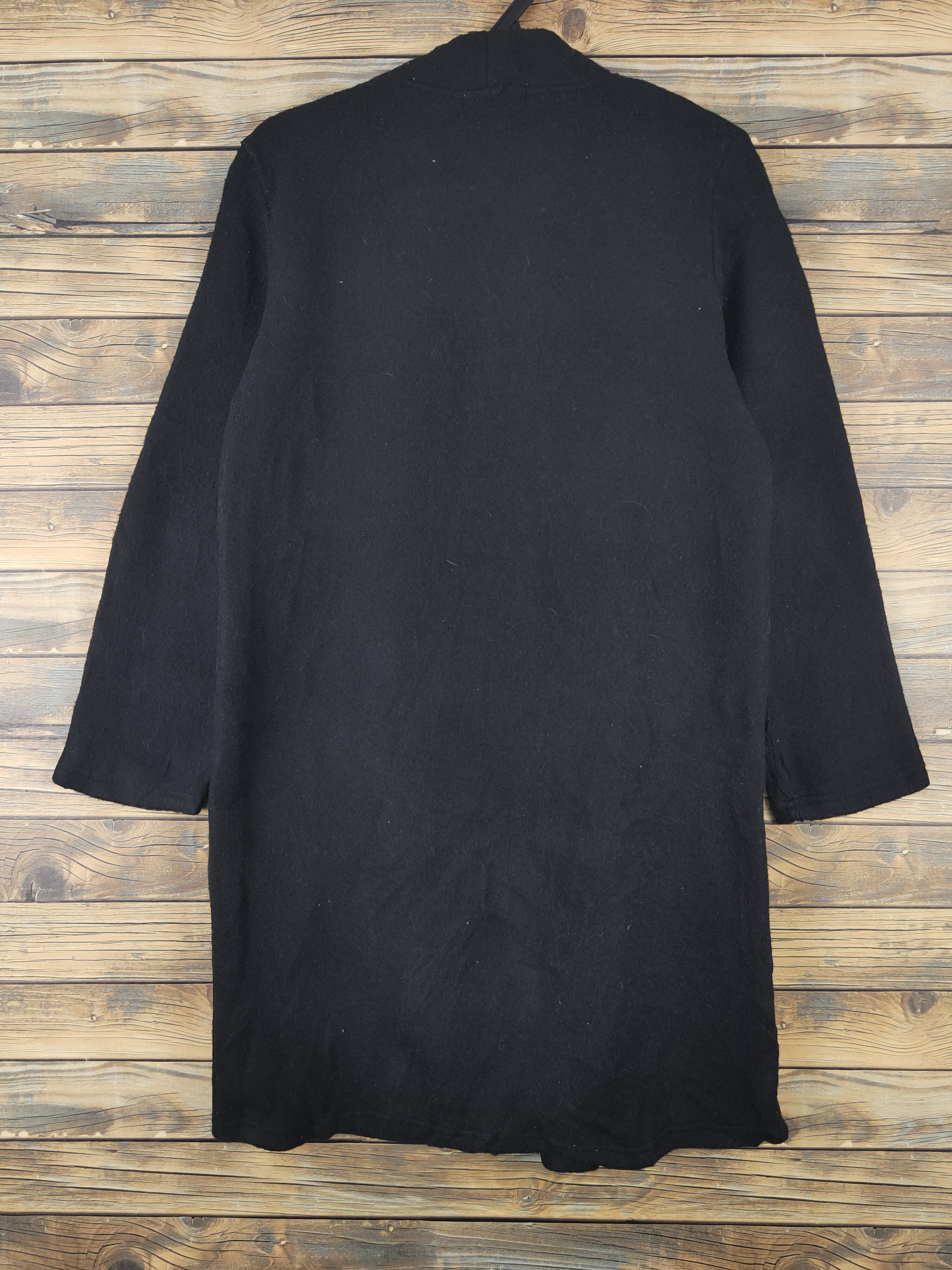 Japanese Brand × Vintage Avant garde fashion by Park Girl Black Long Cardigan Size M / US 6-8 / IT 42-44 - 7 Thumbnail