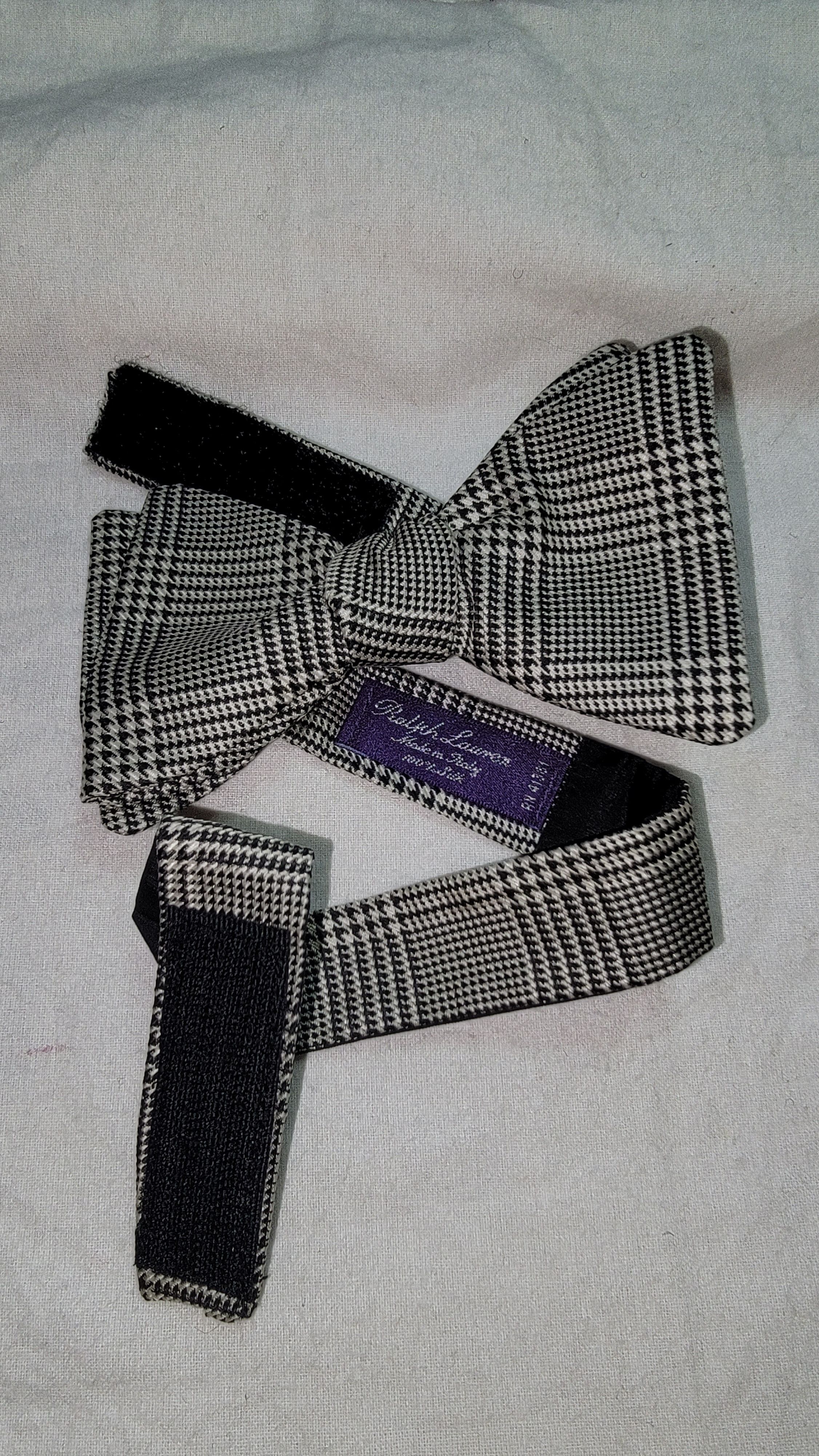 Ralph Lauren Purple Label Ralph Lauren Purple Label classic Glen plaid bow tie Size ONE SIZE - 1 Thumbnail