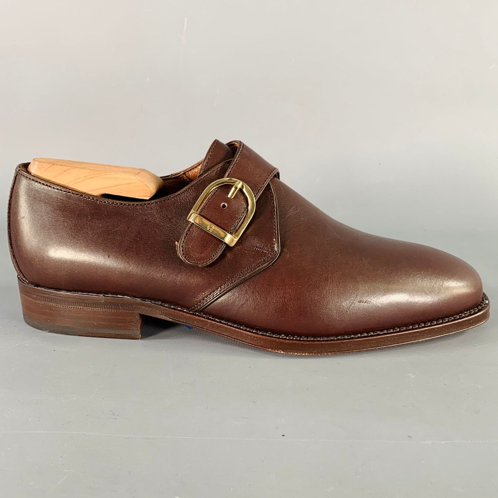 Aigner AIGNER Size 9.5 Brown Leather Monk Strap Loafers Shoes Size US 9.5 / IT 39.5 - 2 Thumbnail
